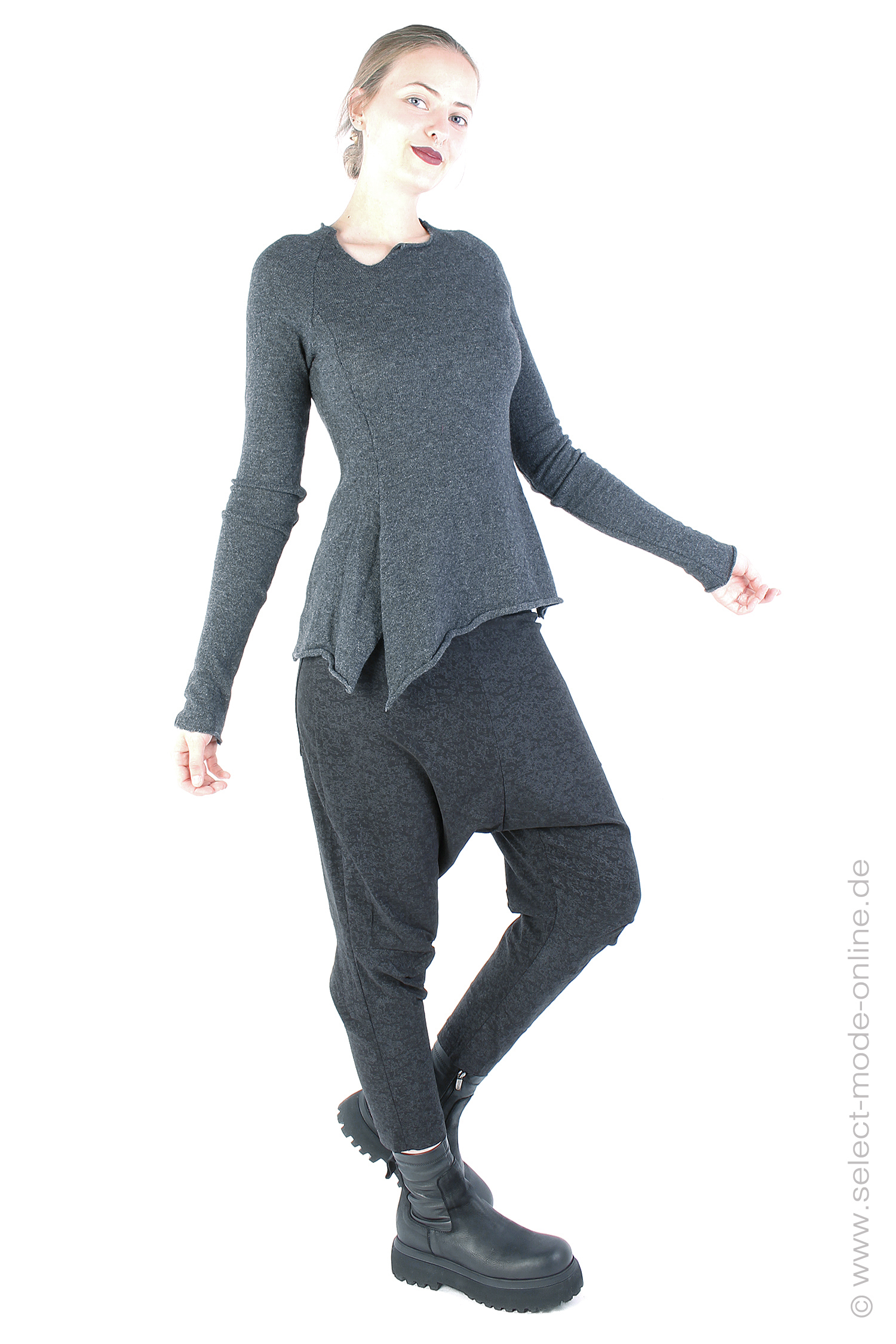 Kaschmirpullover - Slate mel - 2241360701