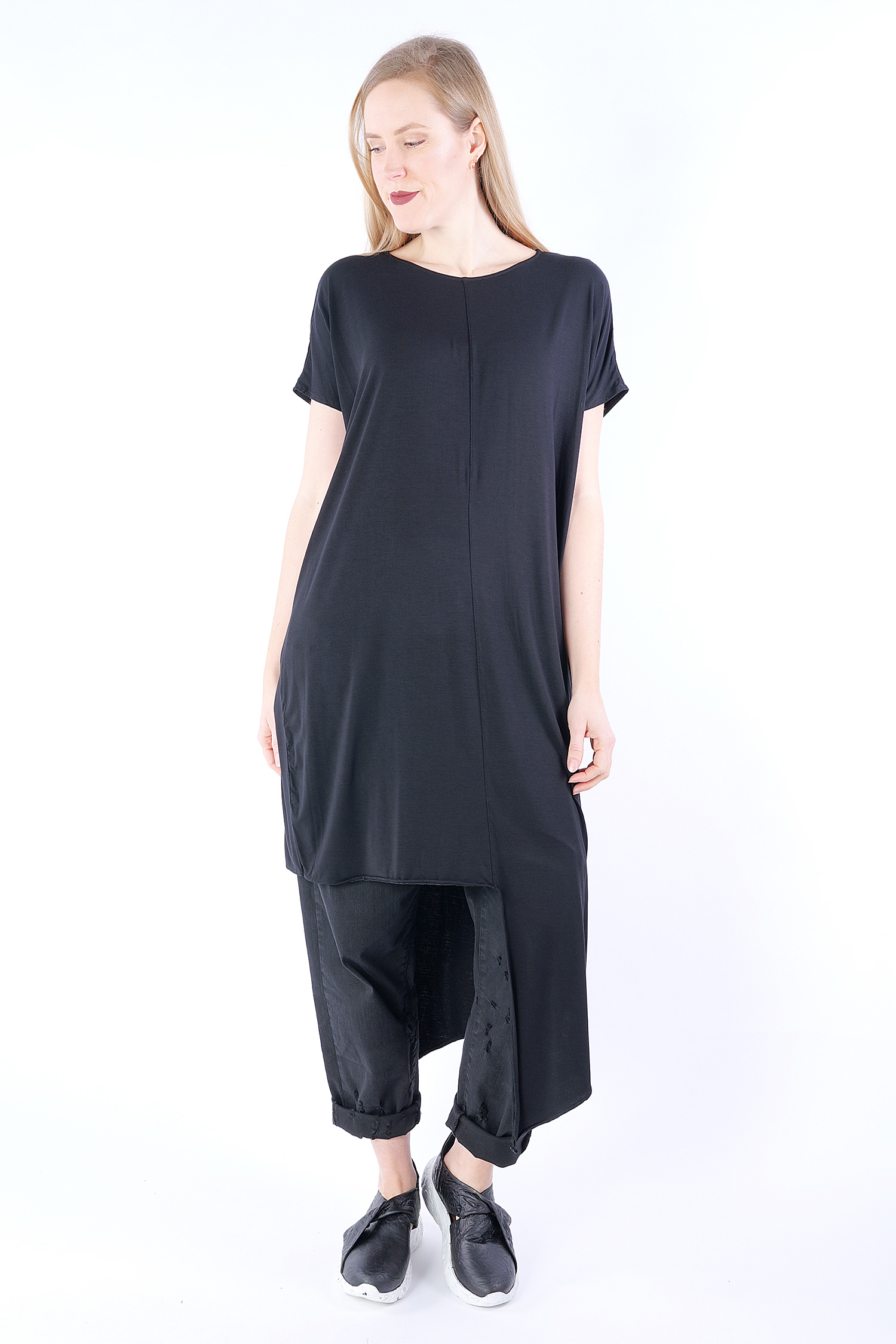 Oversize tunic - Black - W5016