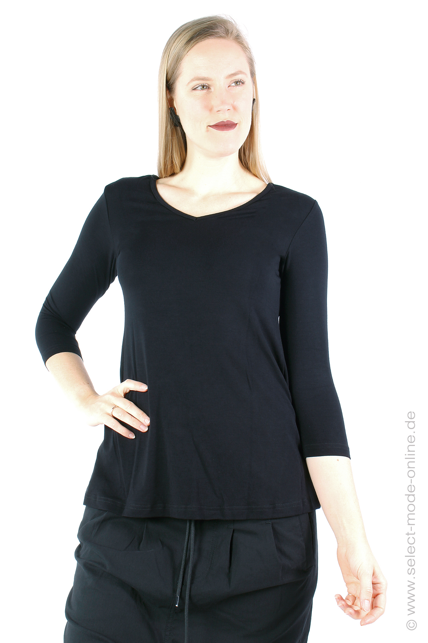 A-Linien Longsleeve - Black - 4605