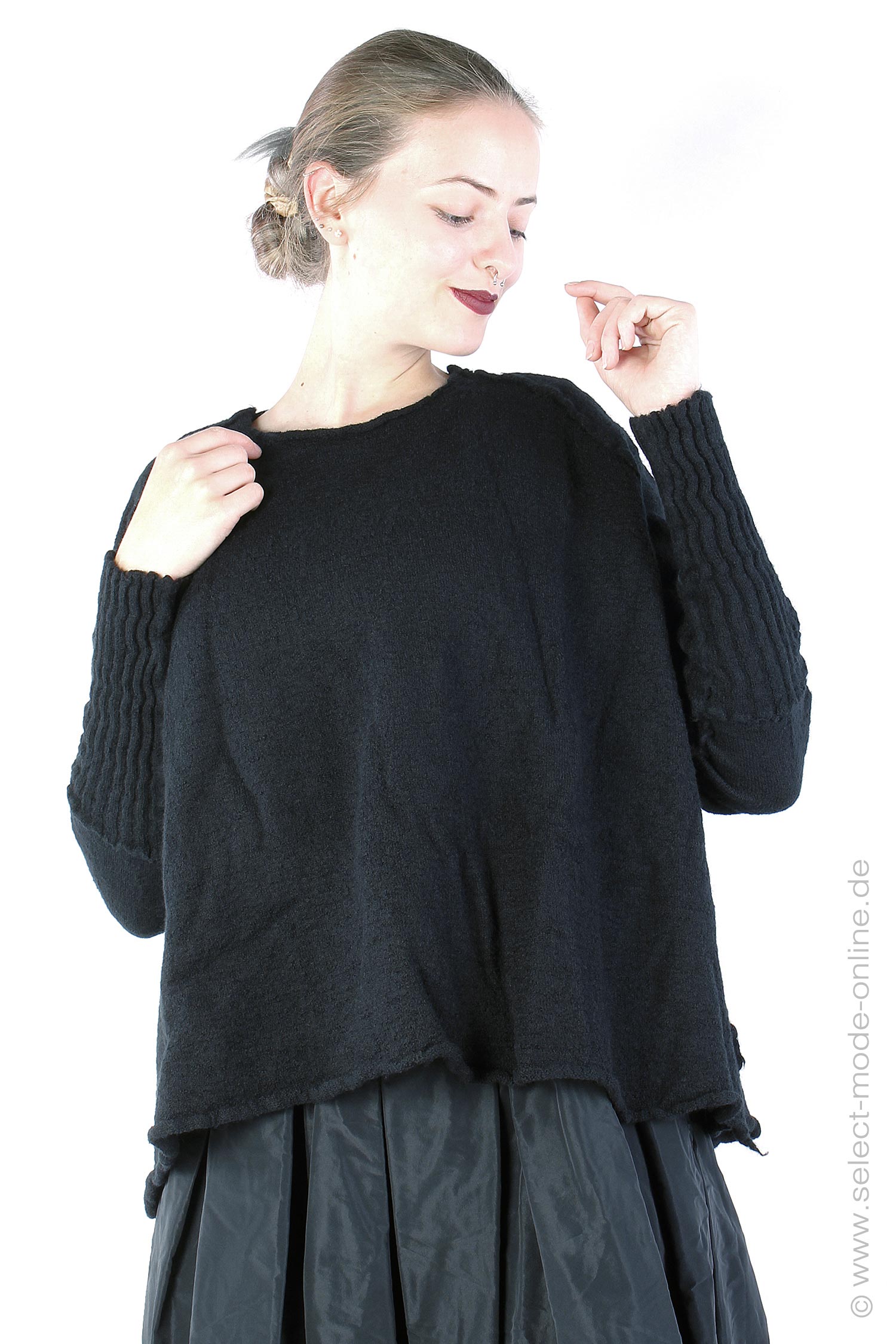 Virgin wool pullover - Black - 2242680708