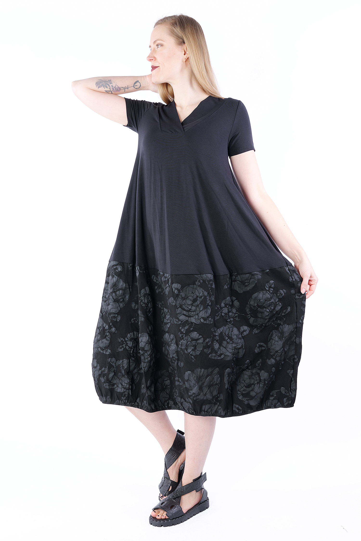 Tulip dress - black - S25-32