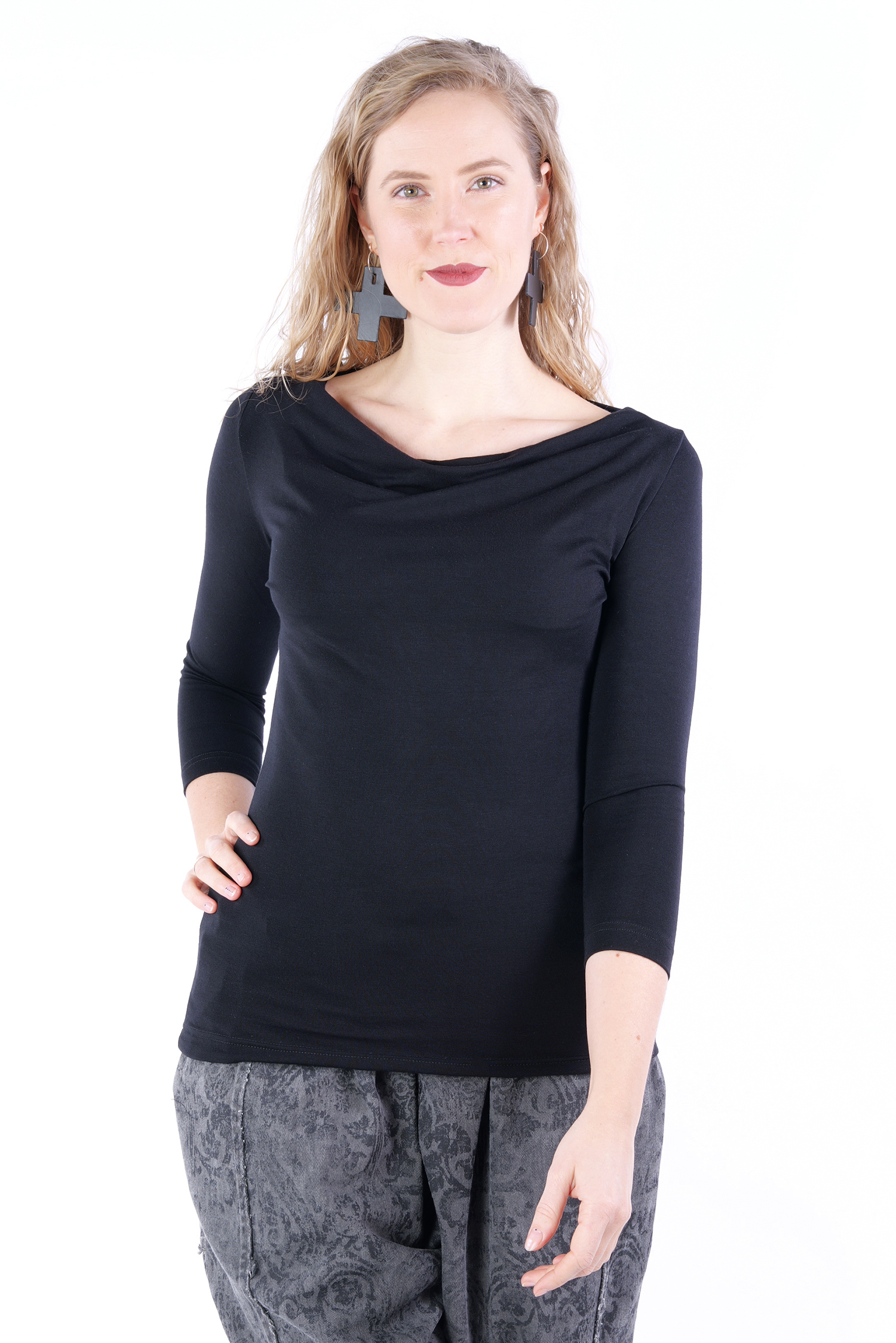 Jersey Longsleeve - Schwarz - 4616