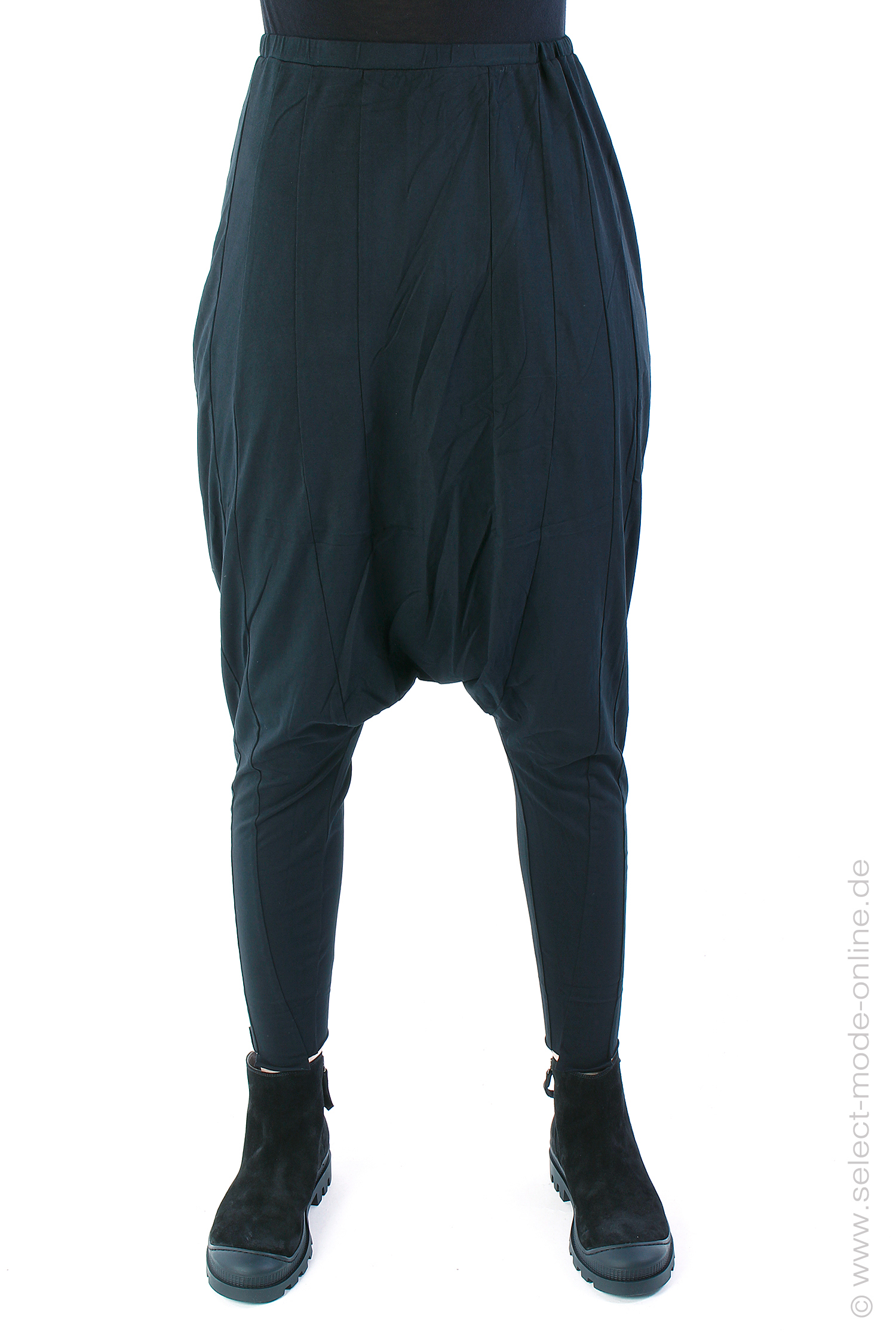 Low crotch jersey pants - Black - 2243470110