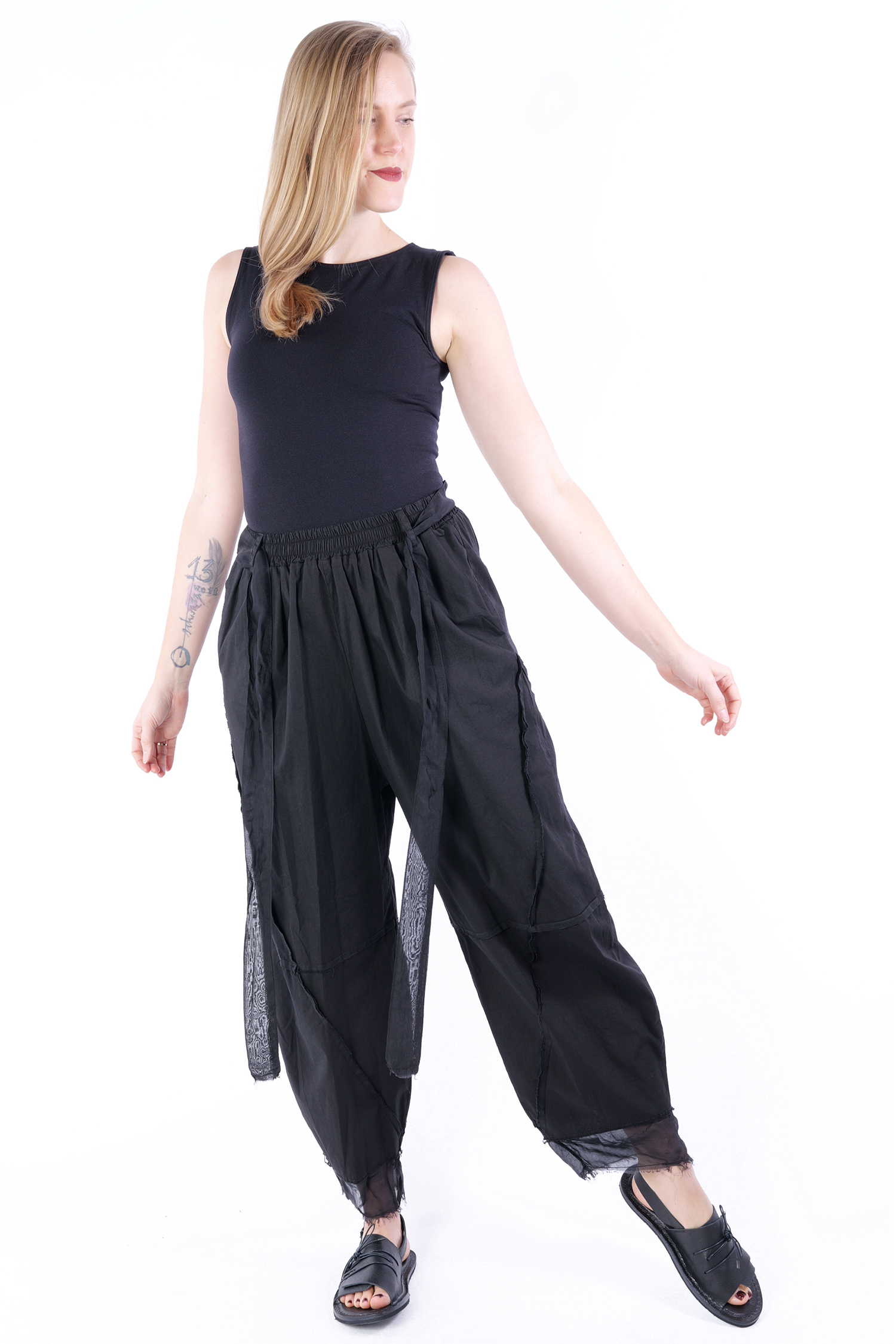 Stretch pants - Black - S59