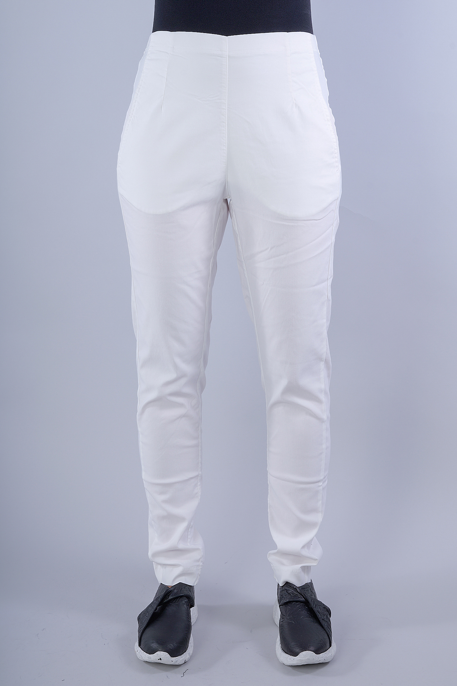 Casual stretch pants - 1253440134 - offwhite