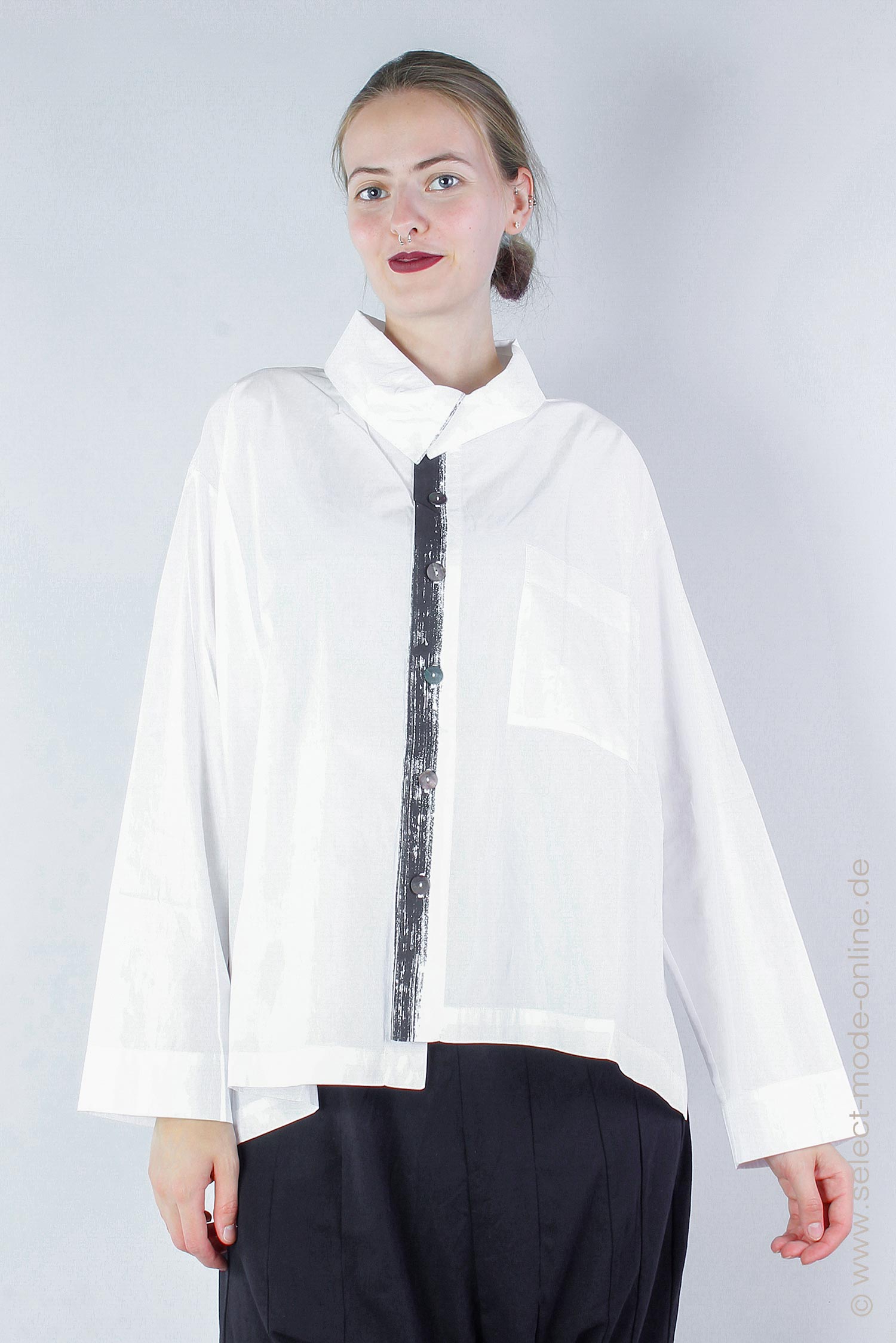 Oversize blouse - White - 243442