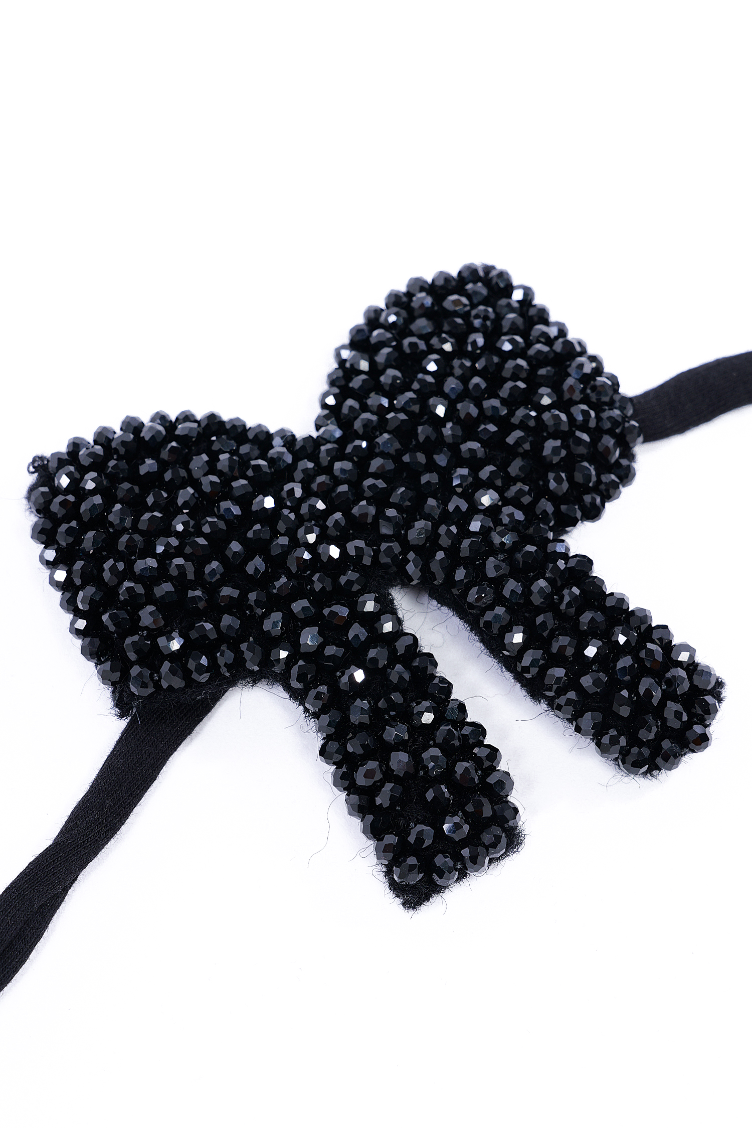 Bow patch with laces - Black - 1634