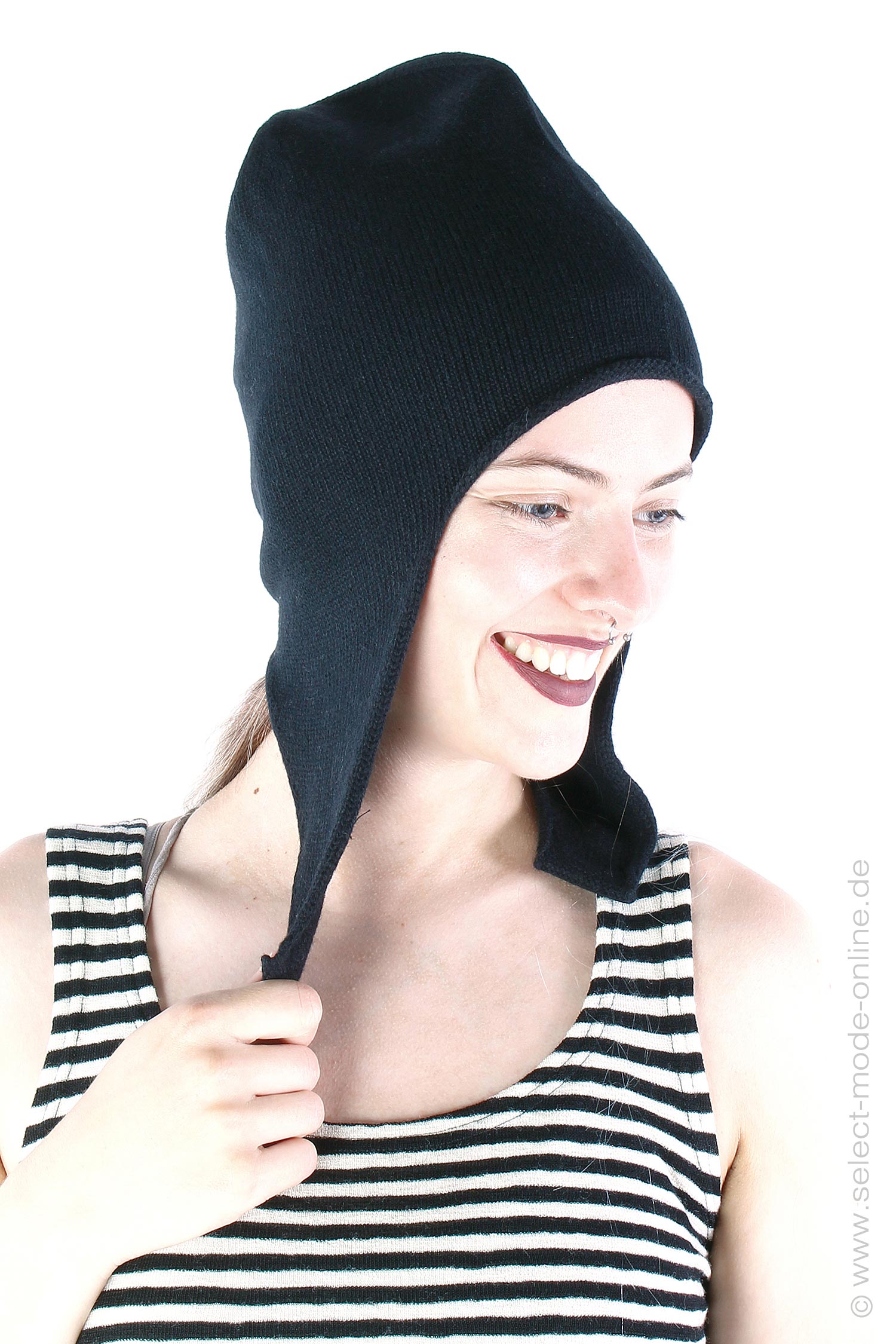 Knit beanie - Black - 2243454610