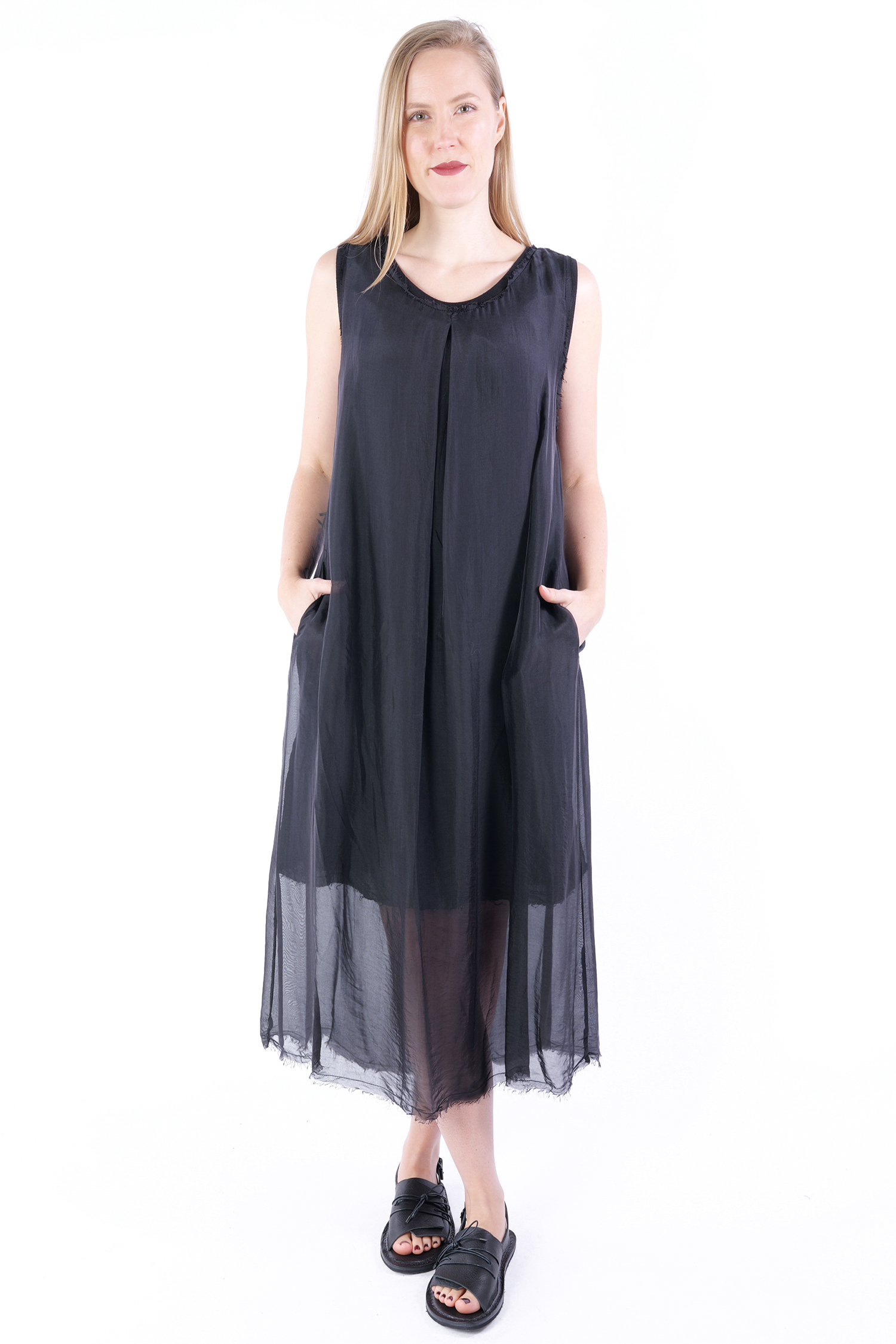 Sommer Kleid - Schwarz - S102