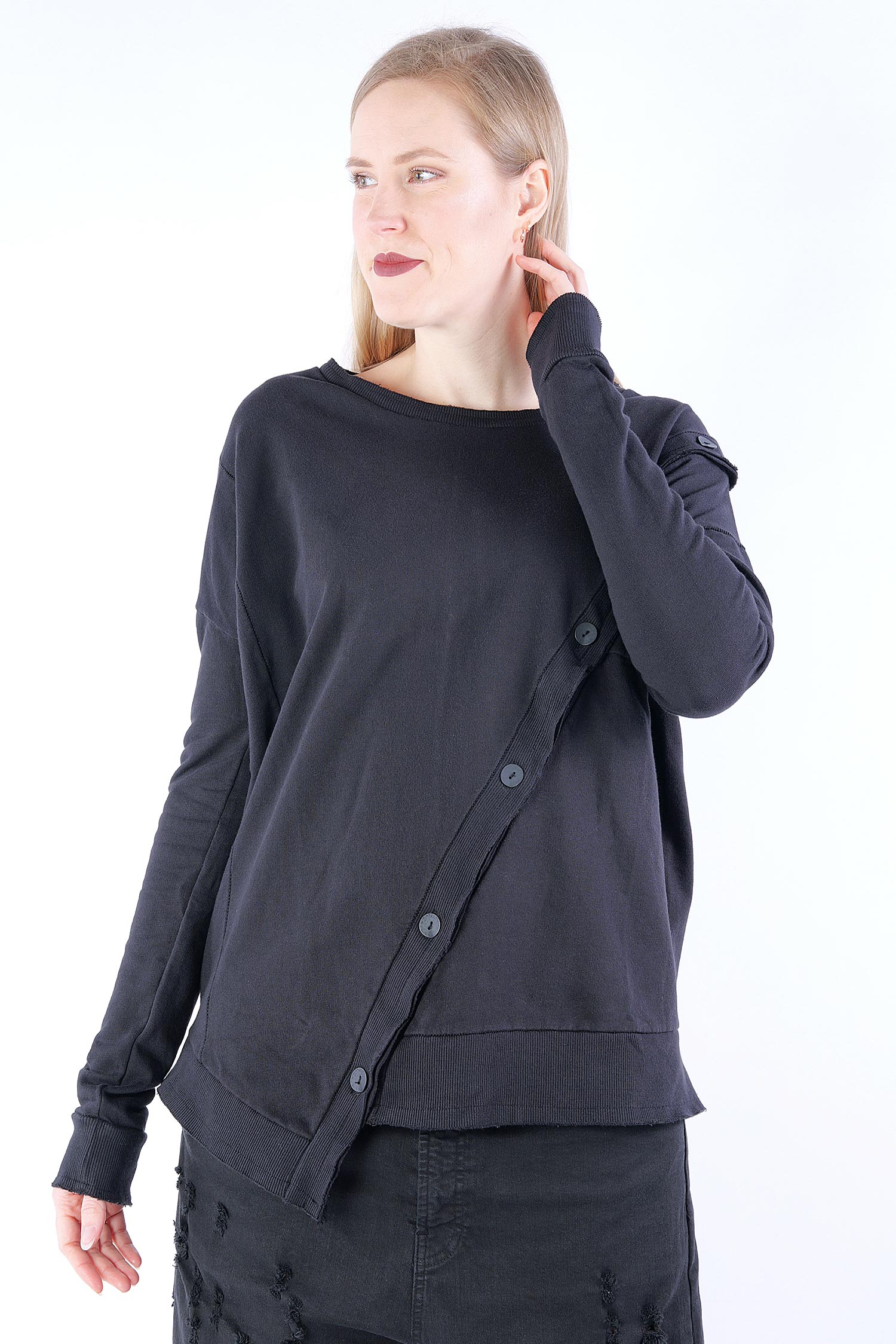 Oversize Sweatpullover - Schwarz - 251.07.06