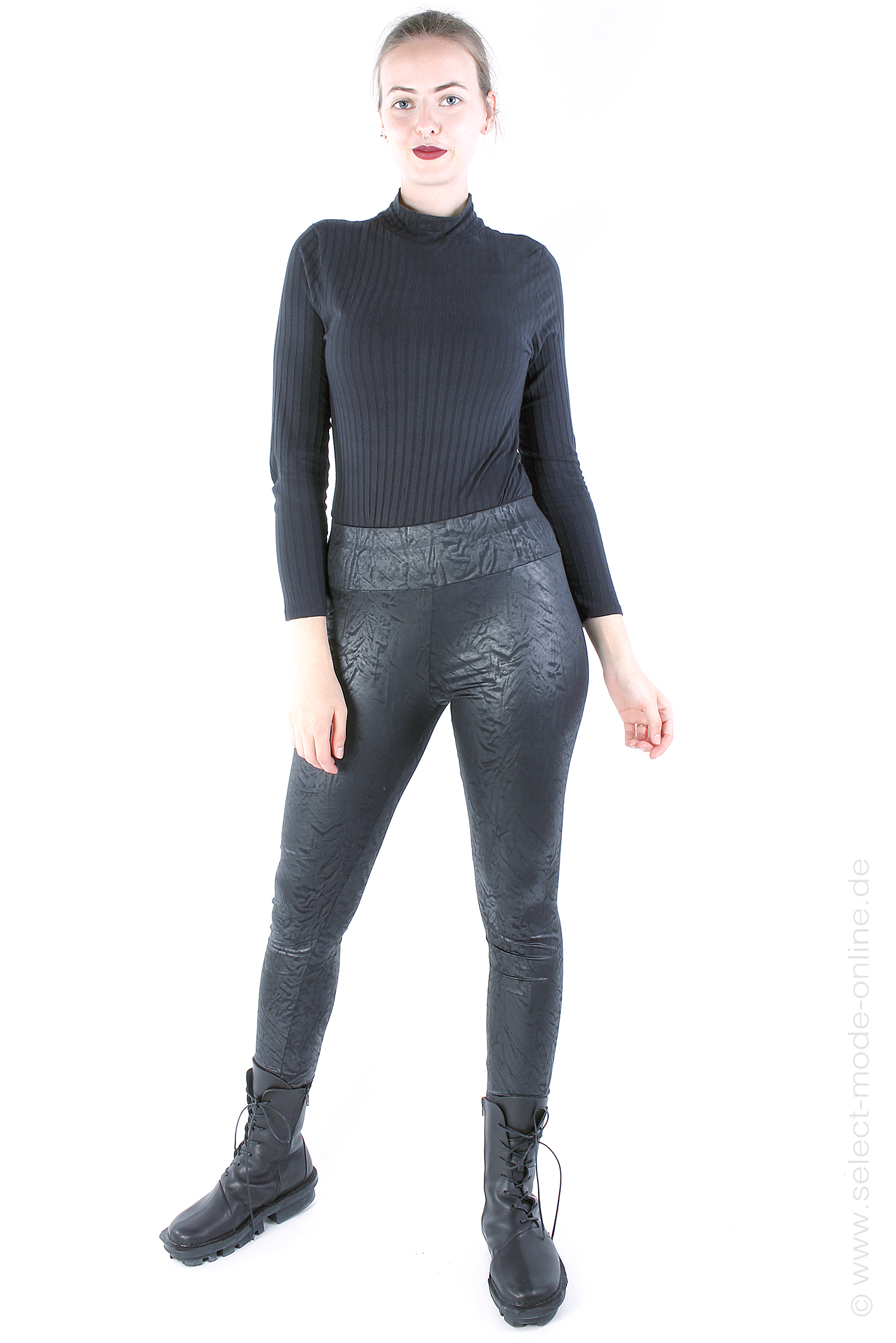 Beschichtete Leggings - Schwarz - FRIZZ