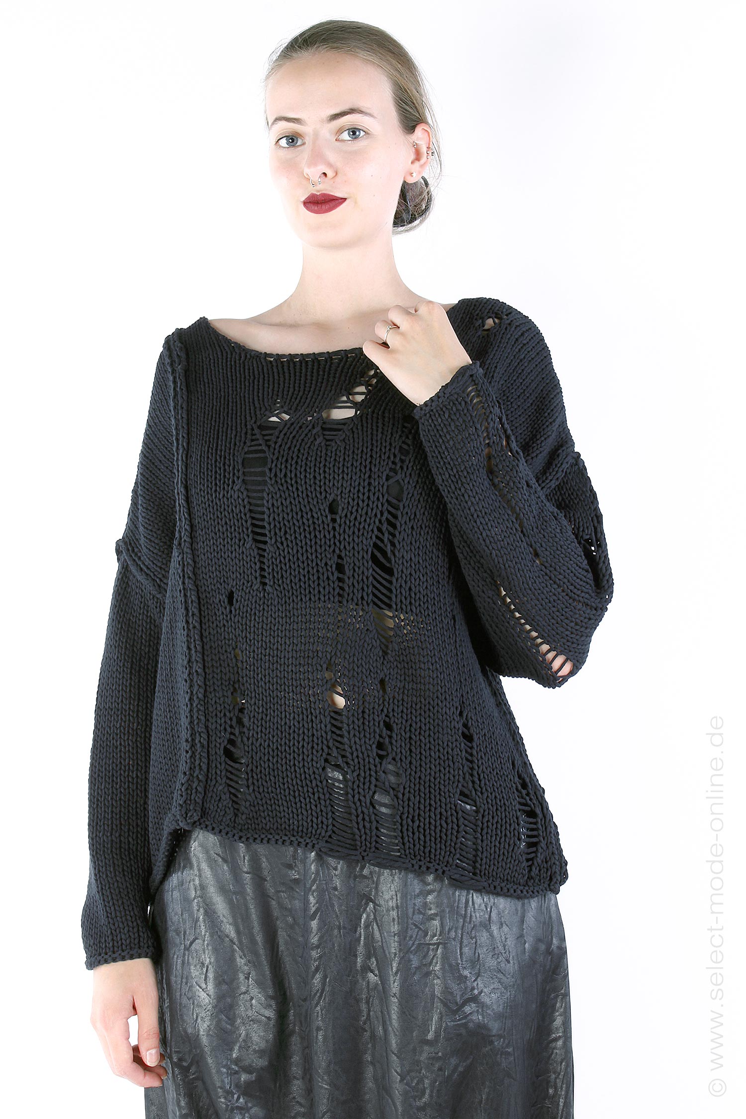 Knit pullover - Black - ORIGIN