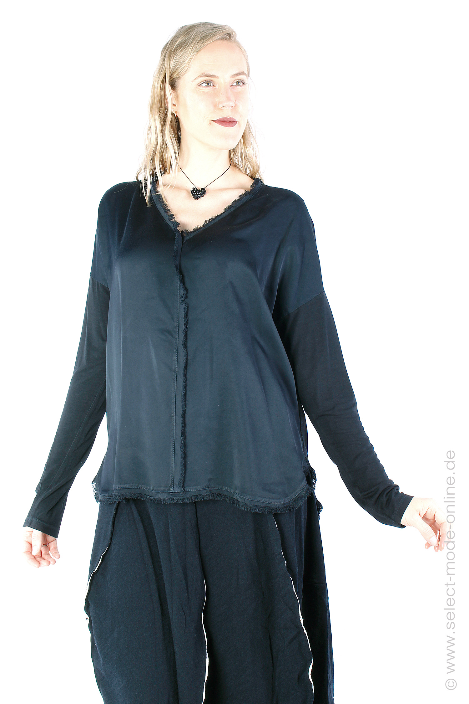 Viscose longsleeve - Black - SM515