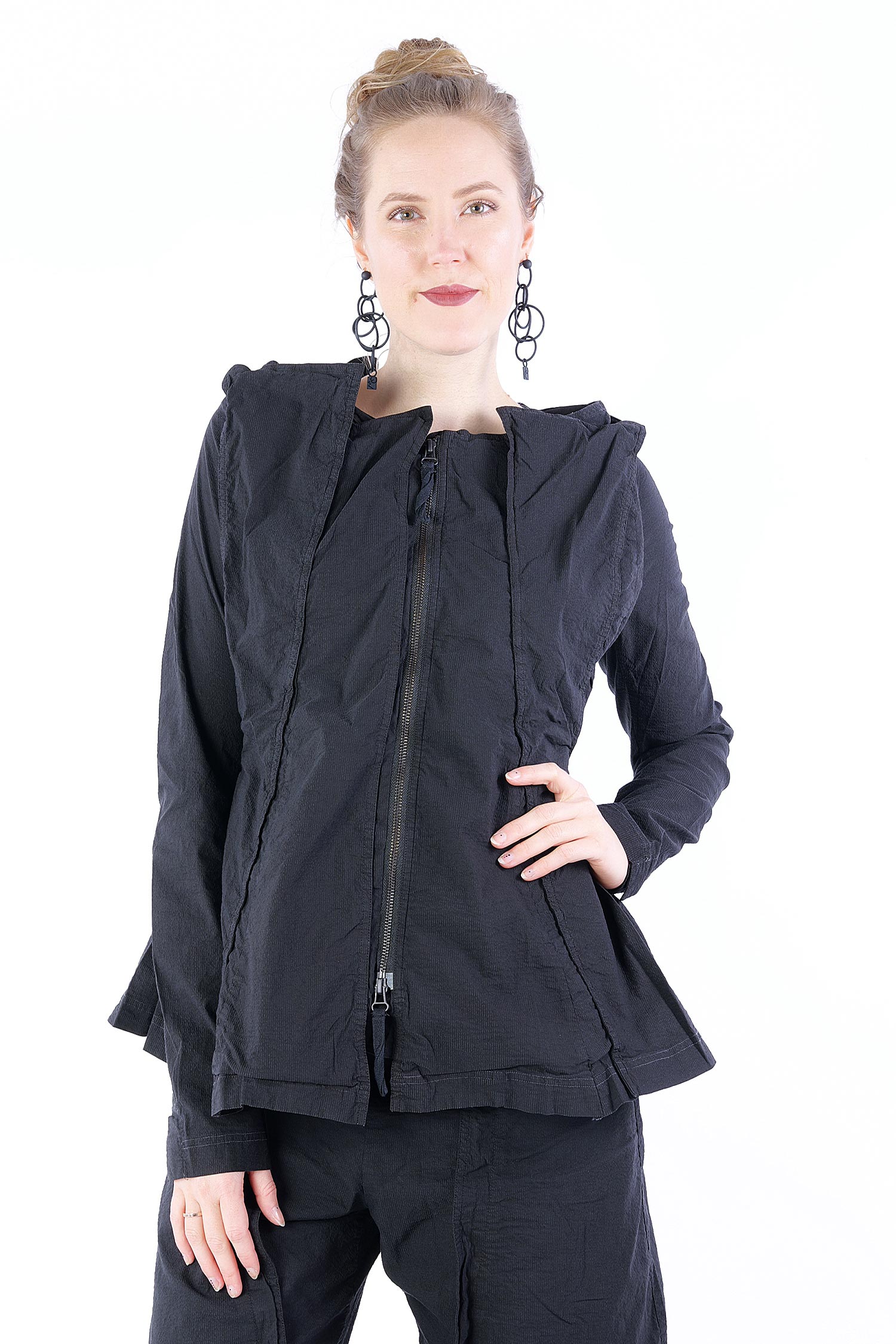 Stretchjacke - Schwarz - 1252241103