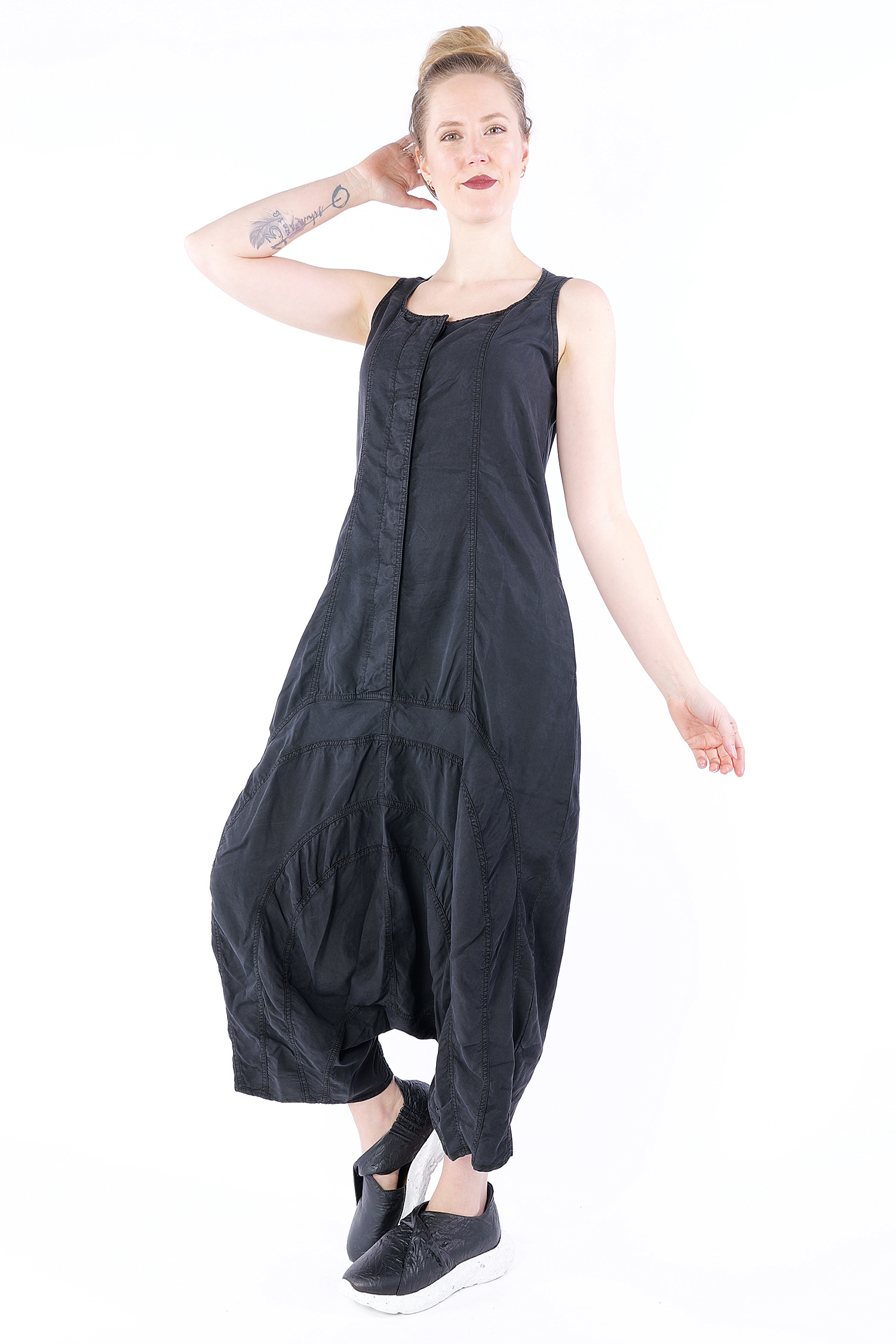 Low crotch jumpsuit - 1253201310 - black