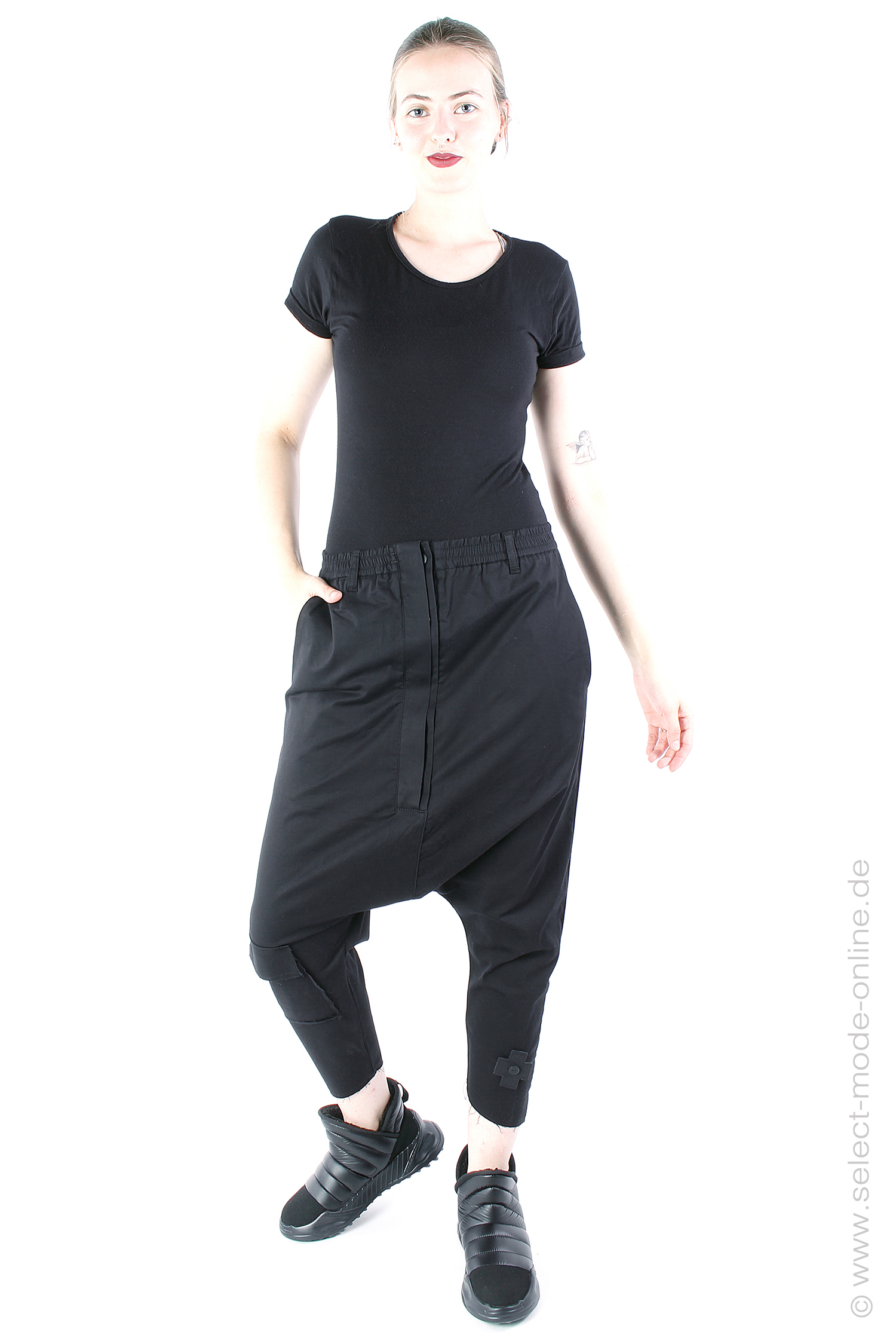 Stretch pants - Black - 1070