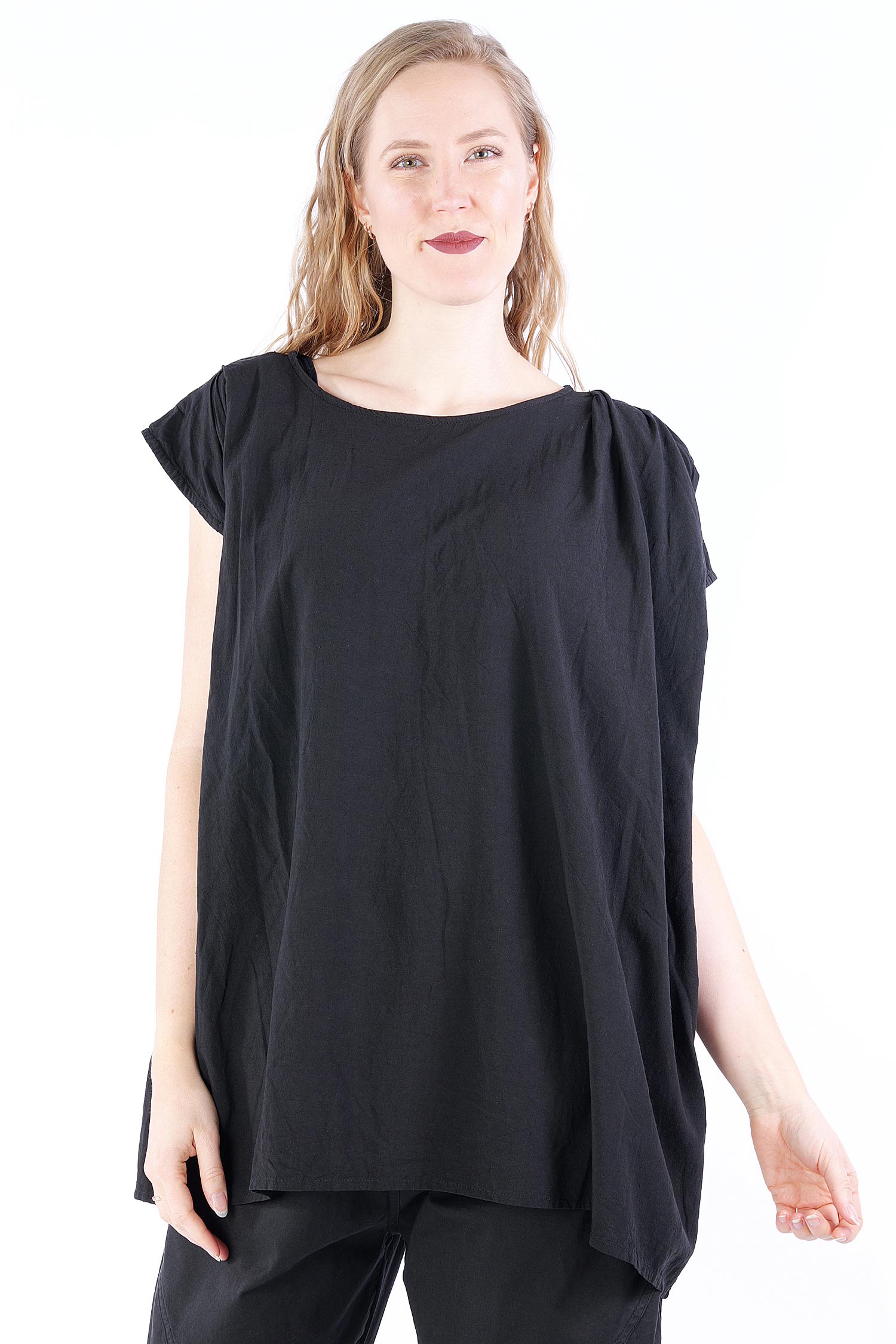 Oversize top - Black - V25.3844