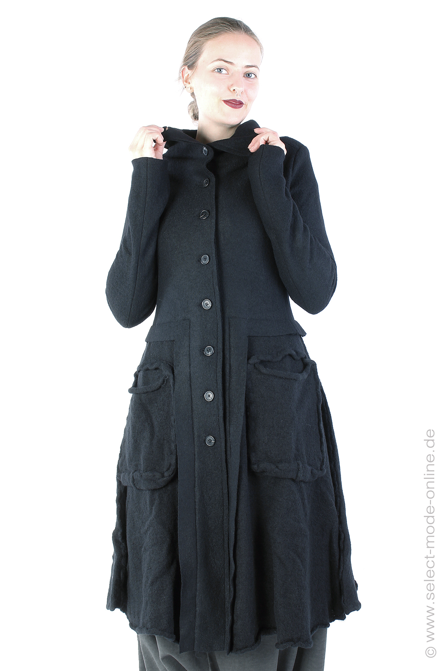 Virgin wool coat - Black - 2243881203