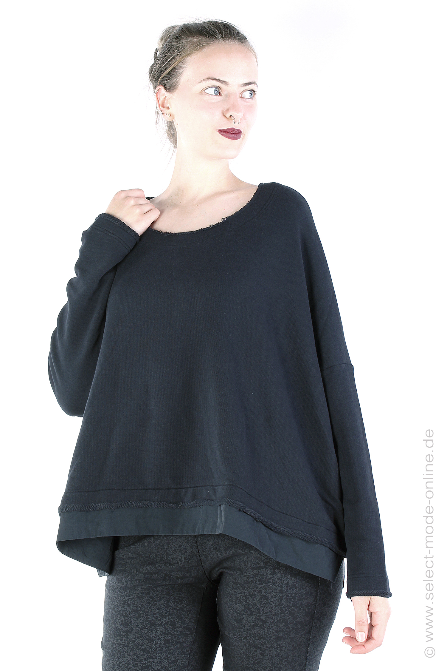 Oversize Sweatpullover - Schwarz - 2243510523