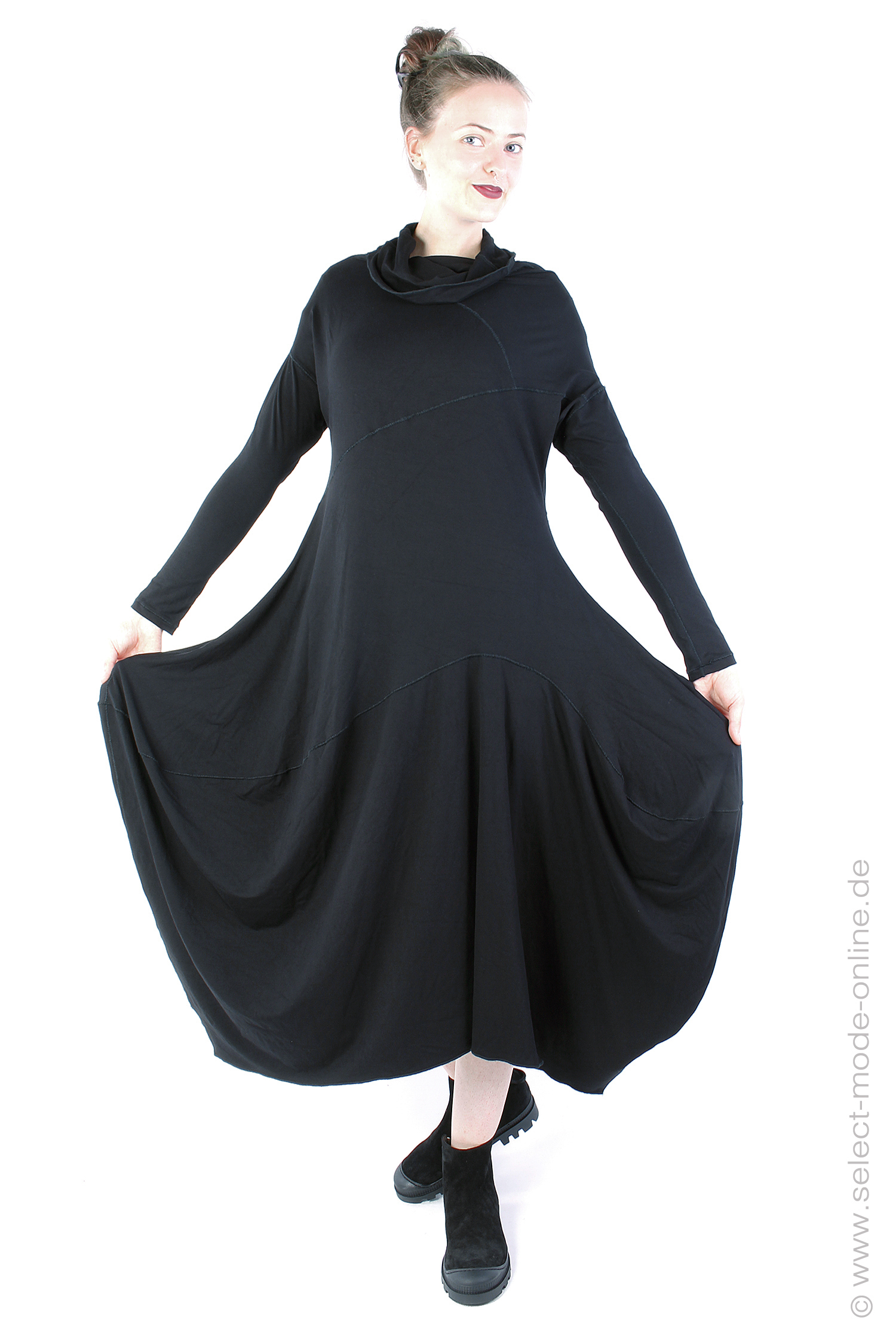 Jersey dress - Black - 224-1250