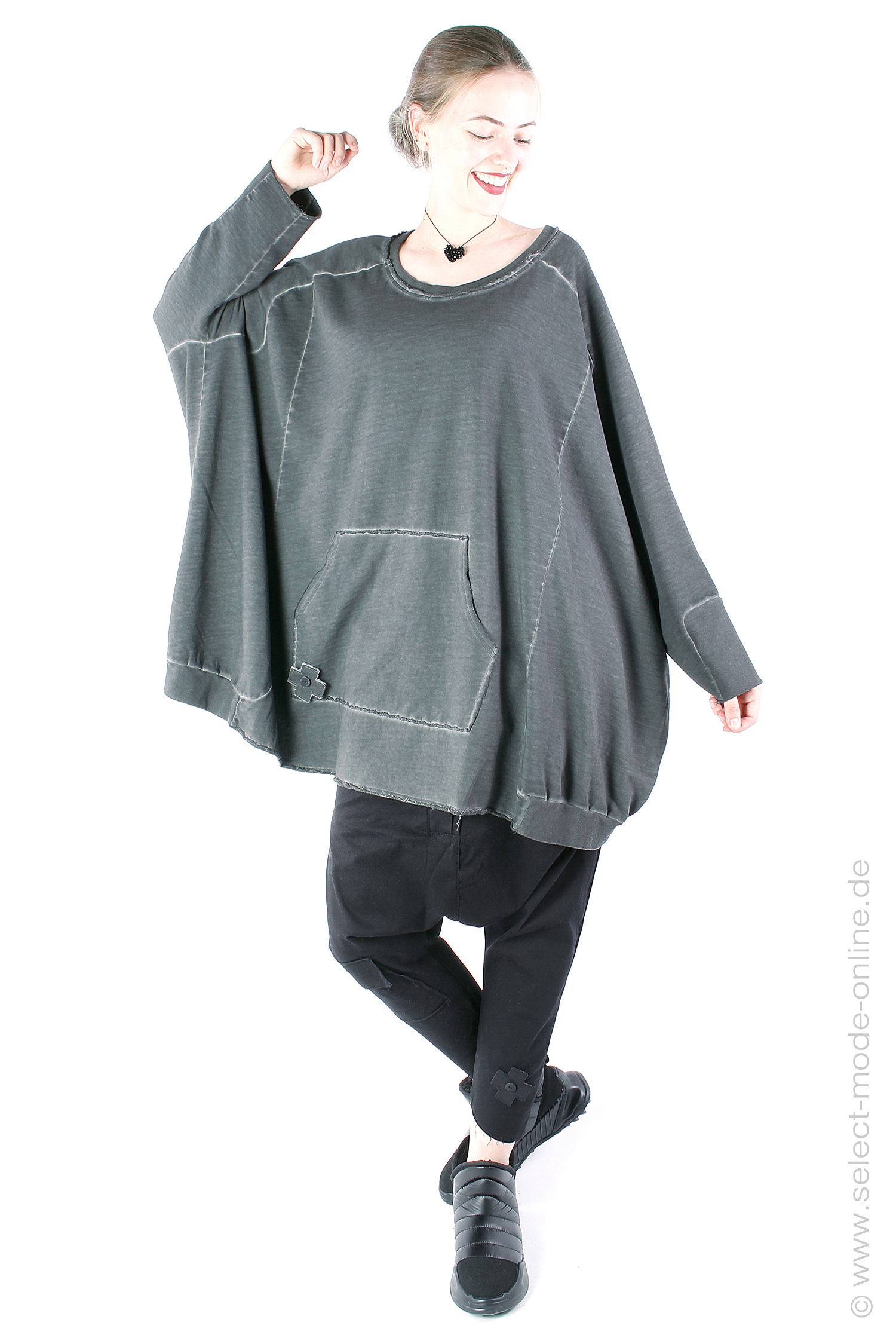 Oversize tunic - Asphalt - 2081