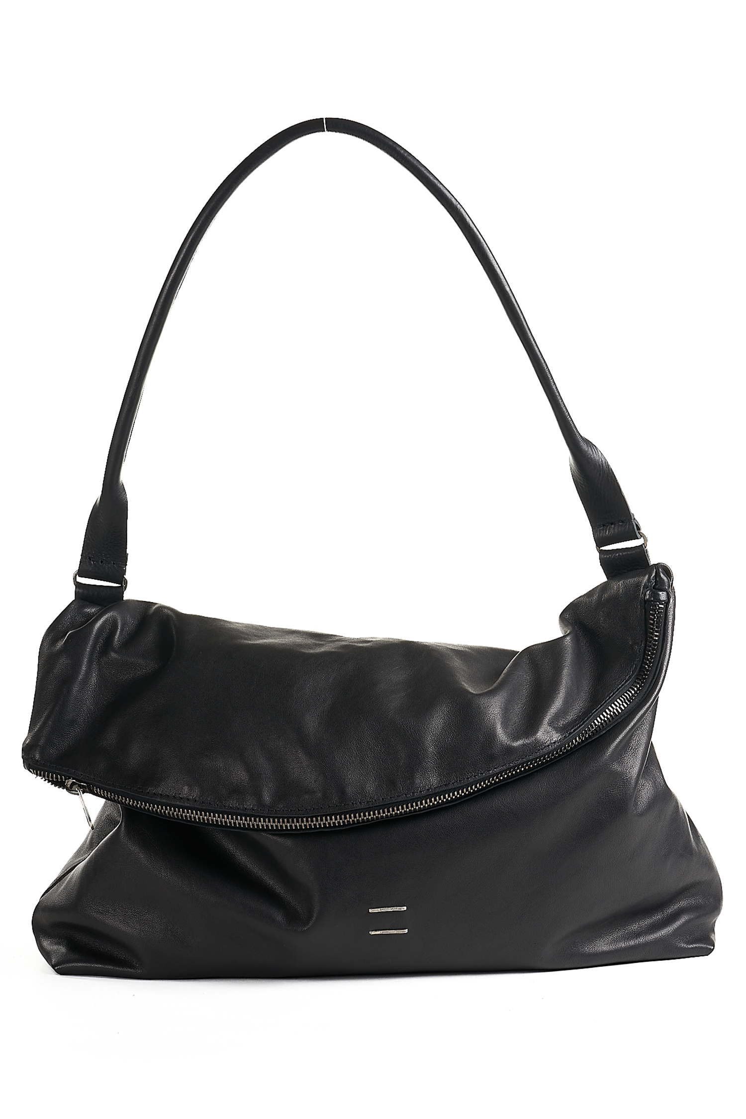 Leather shoulder bag - black - Tina