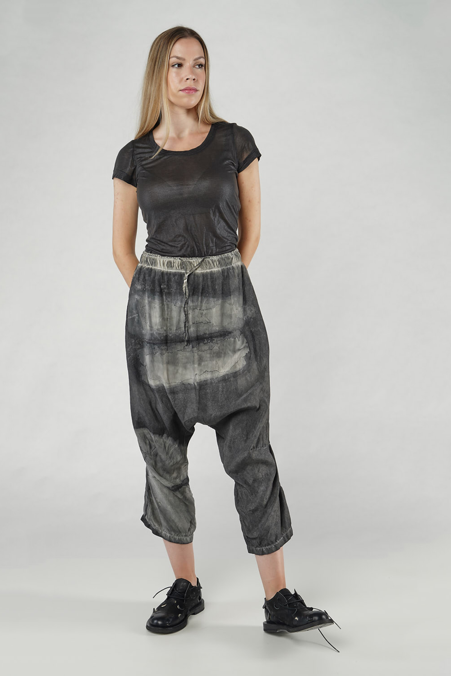 Tie-dyed pants - asteroid pigment - 1251470103