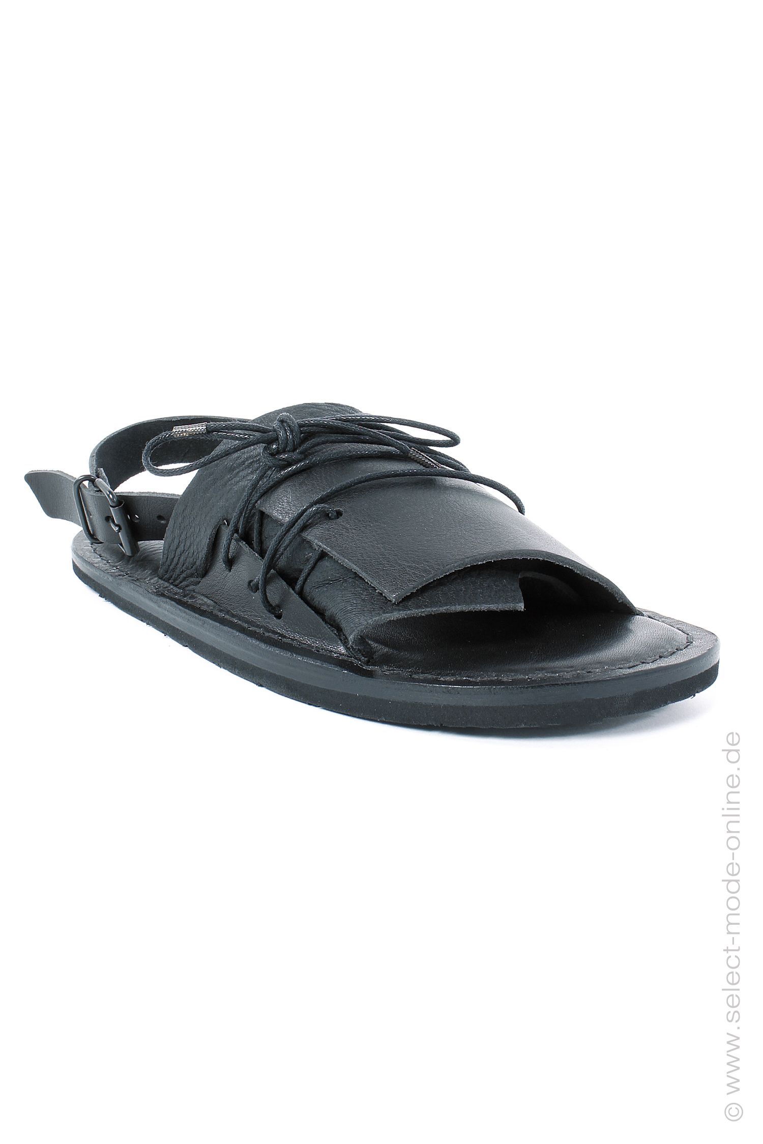 Leder Sandalen - Schwarz - Rare