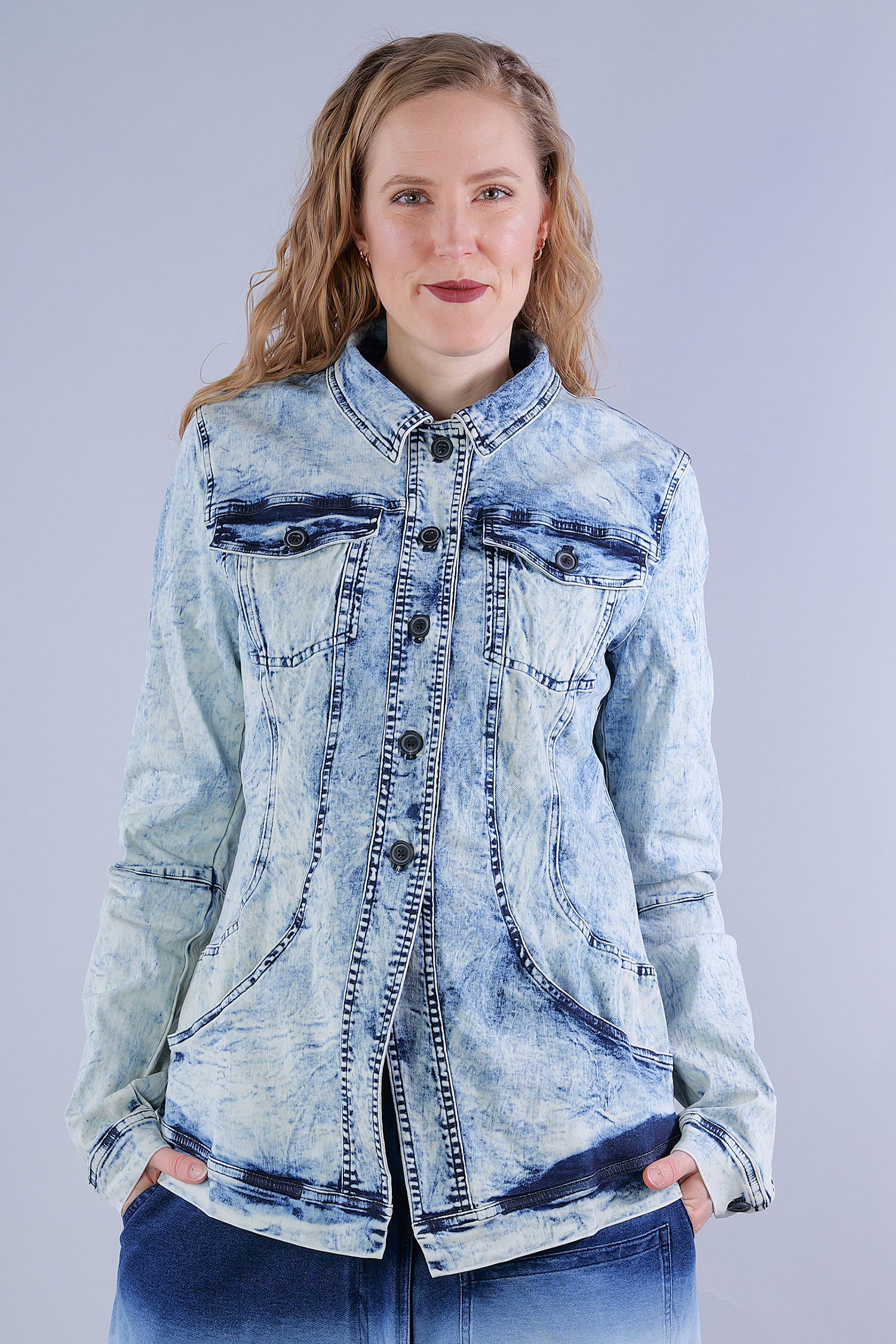 Denim jacket - bleachwash - 1252031110