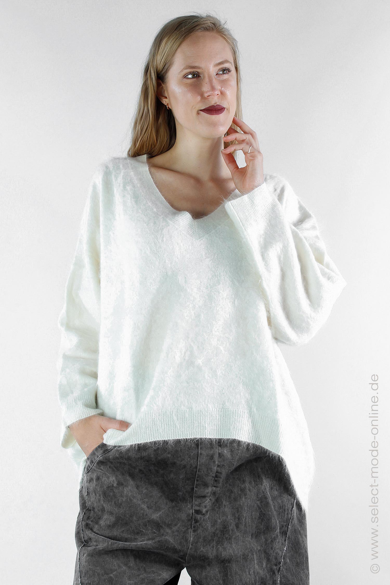 Cashmere pullover - Parchment - 2463