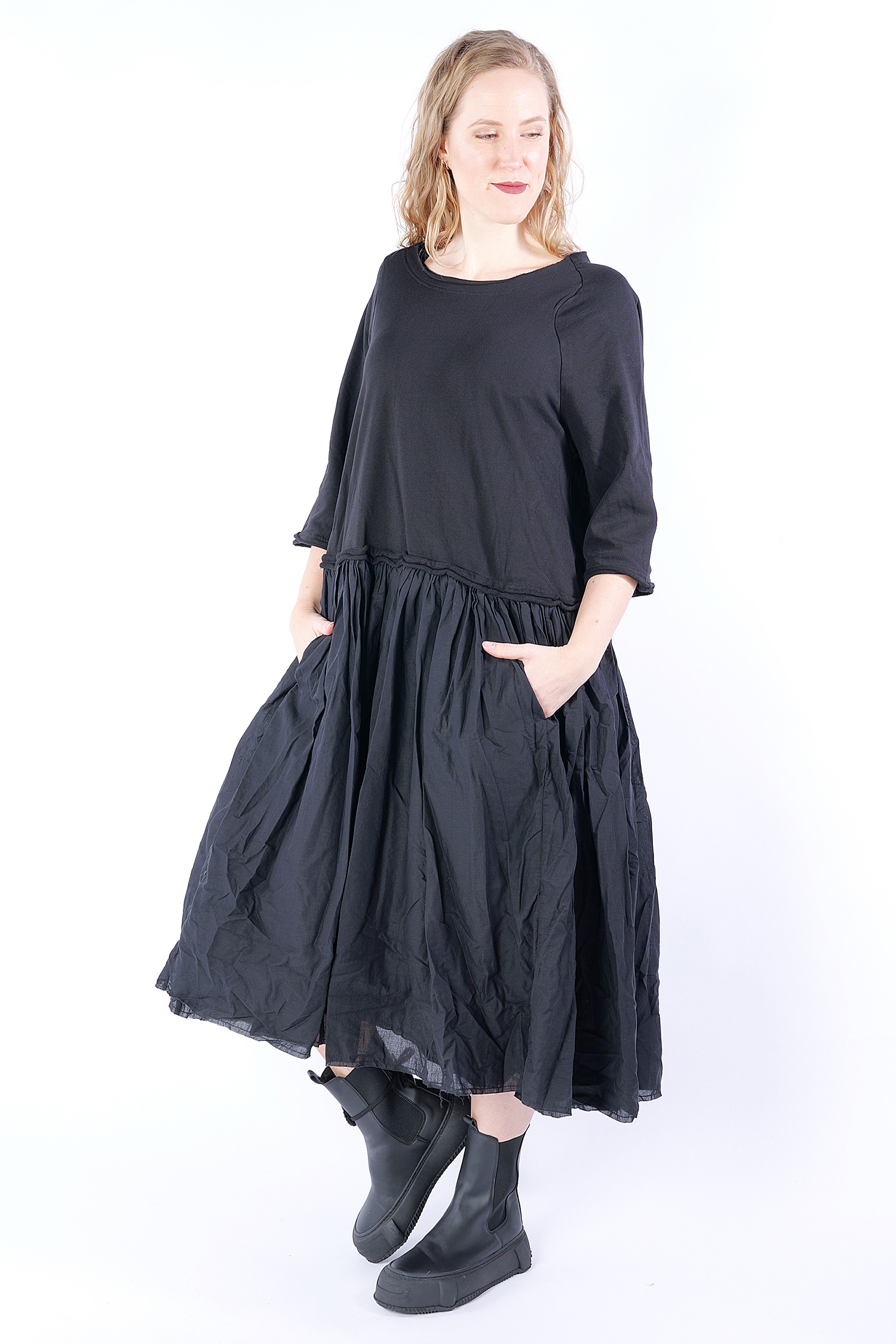 Oversize Kleid - 1253290930 - Schwarz