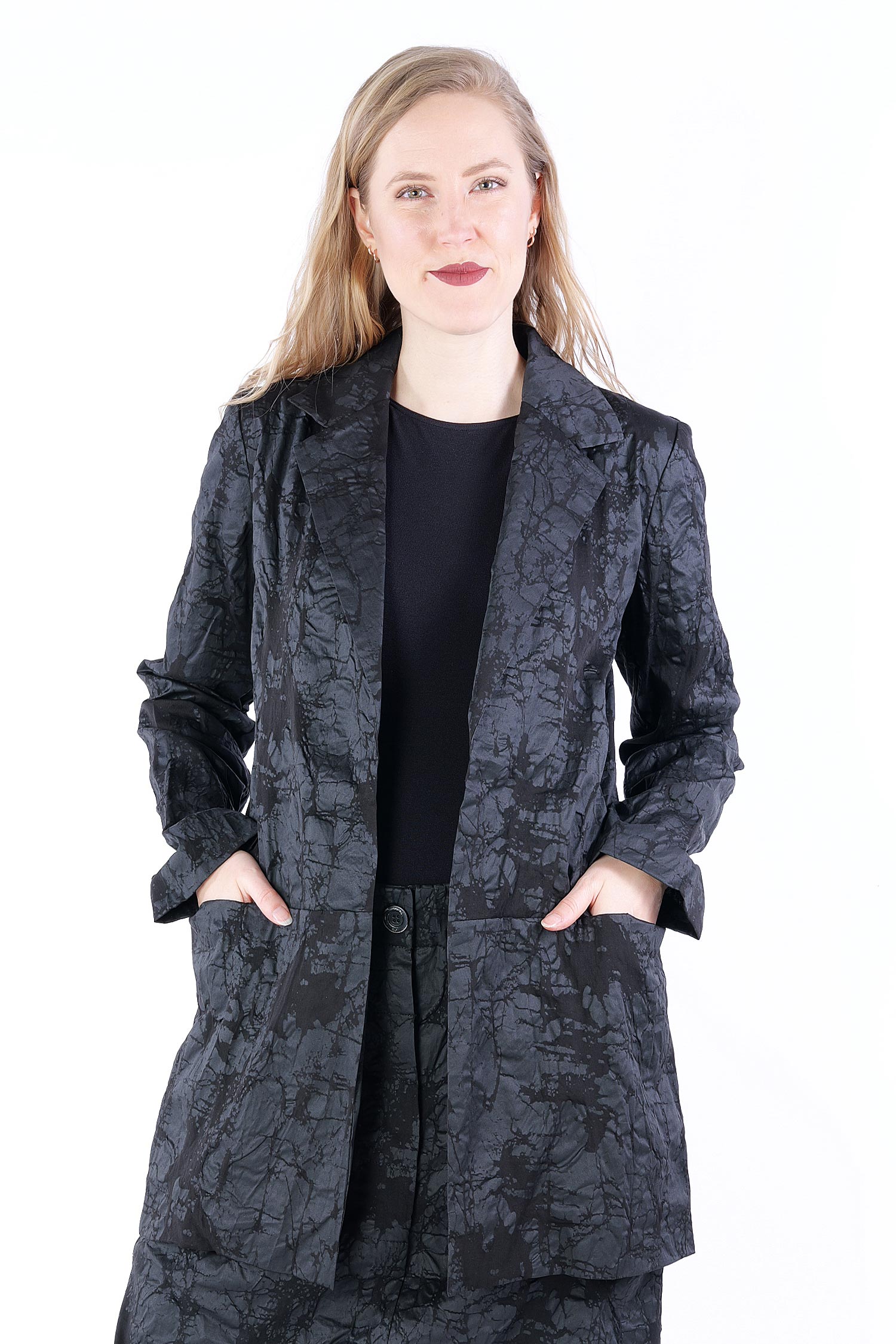 Oversize blazer jacket - black - Karr