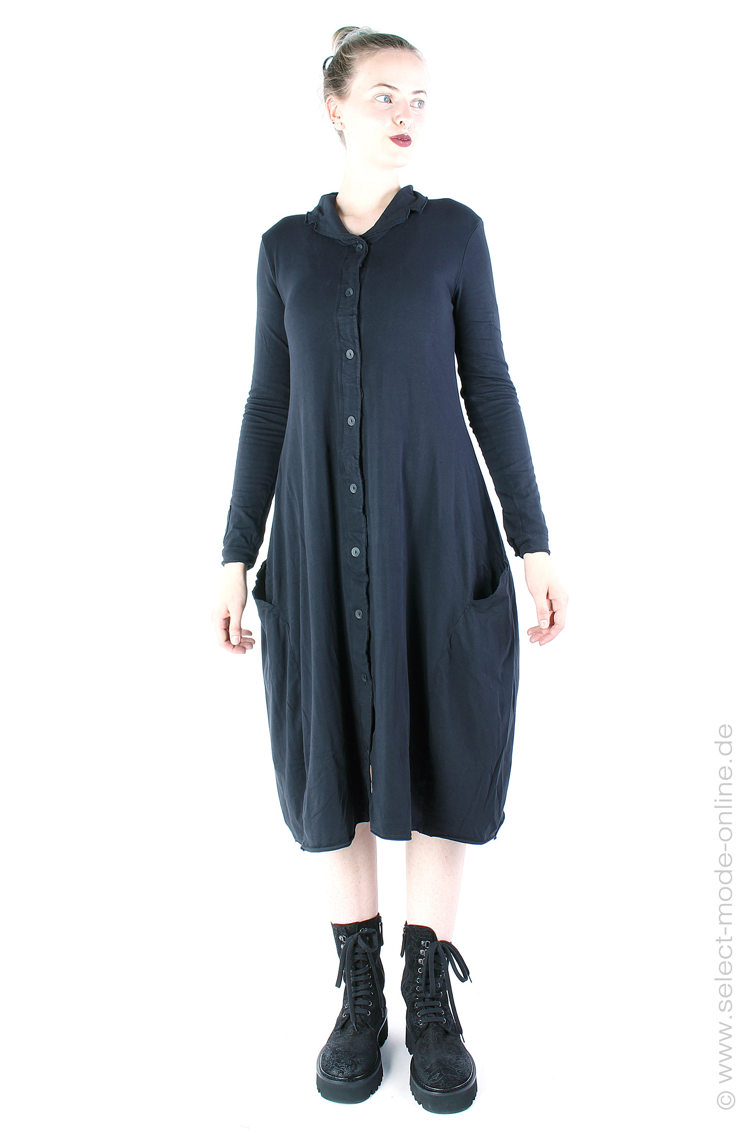 Blusen-Kleid - Schwarz - 242.07.02