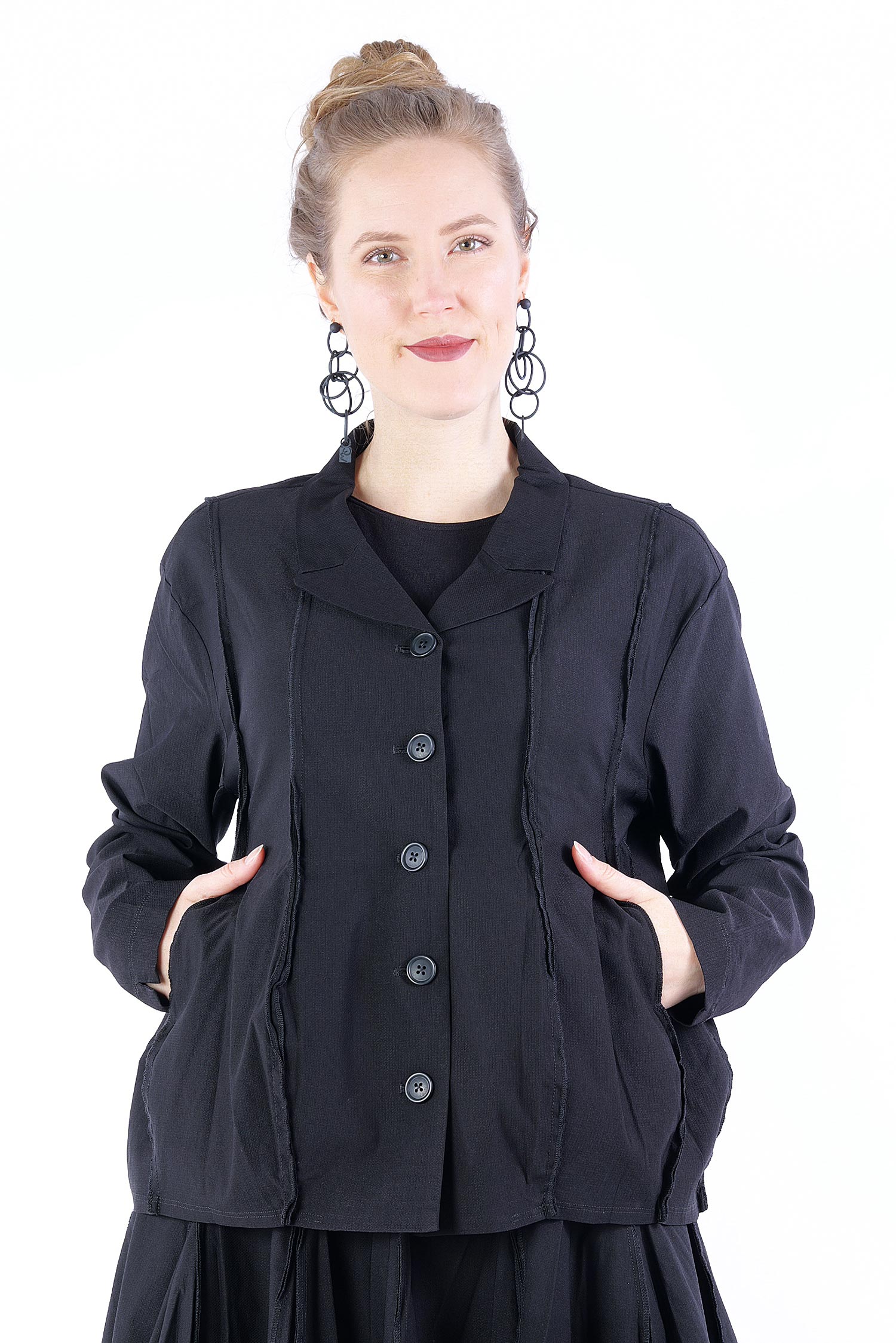 Short stretch jacket - 1253221110 - black