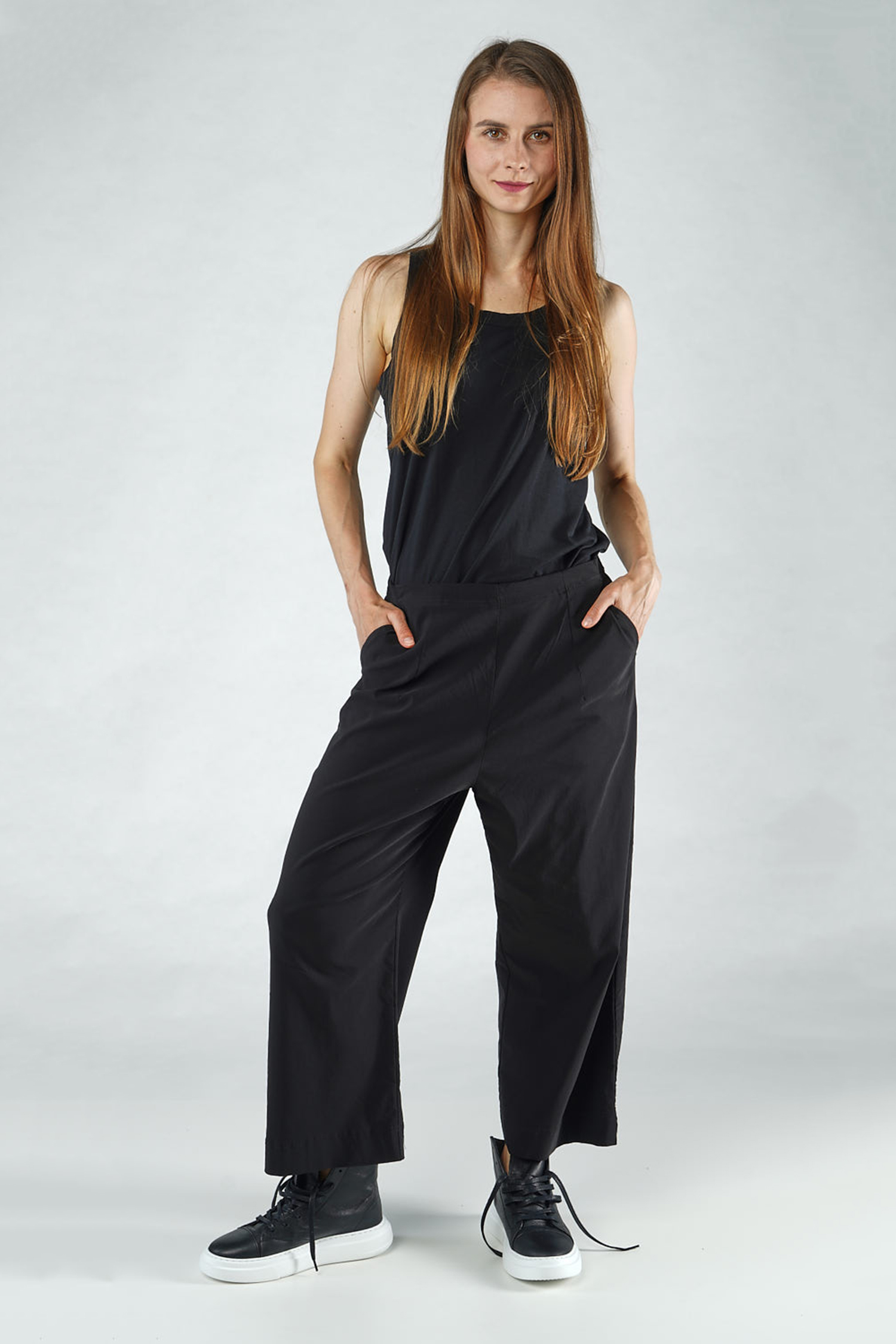 Culotte stretch pants - 1253440133 - offwhite