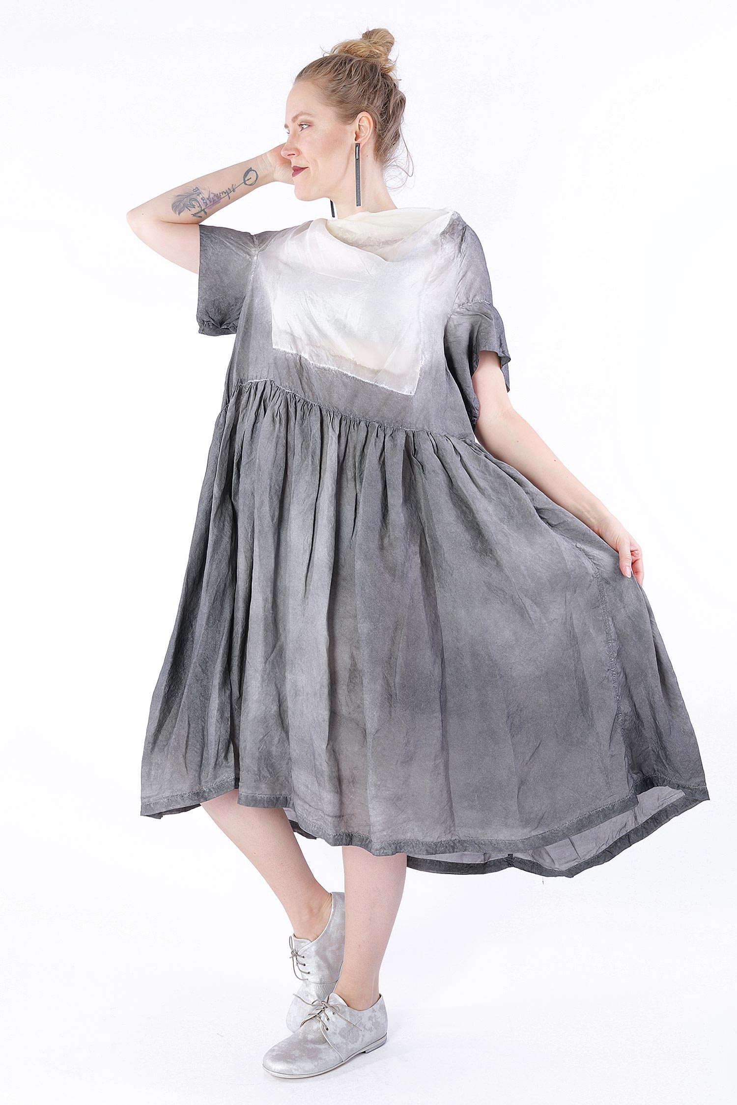 Tie-dyed dress - asteroid pigment - 1251470907