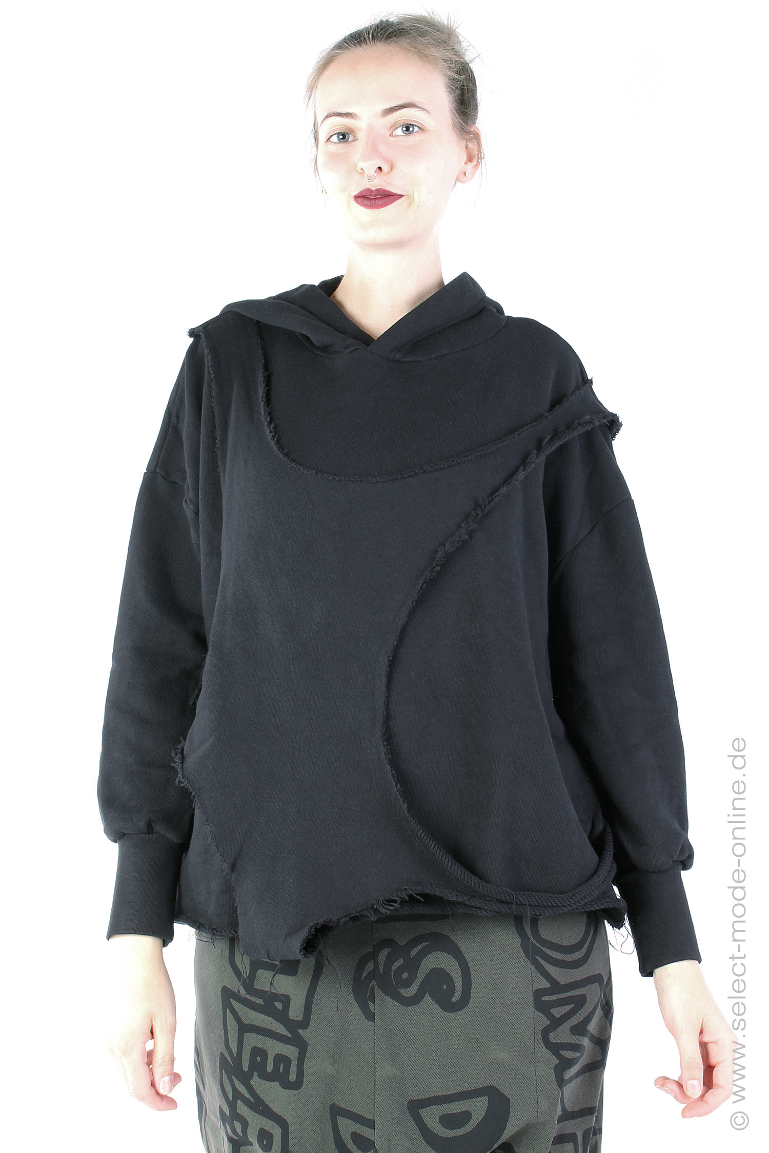 Ausgefallener Hoodie - Schwarz - SA2100