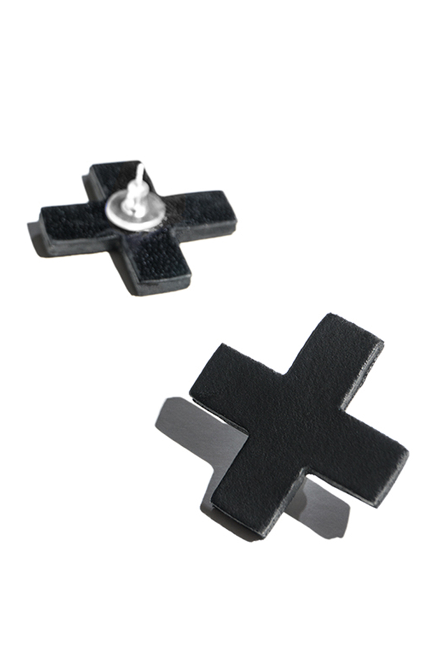 Plus earrings - Cross X Earrings - black