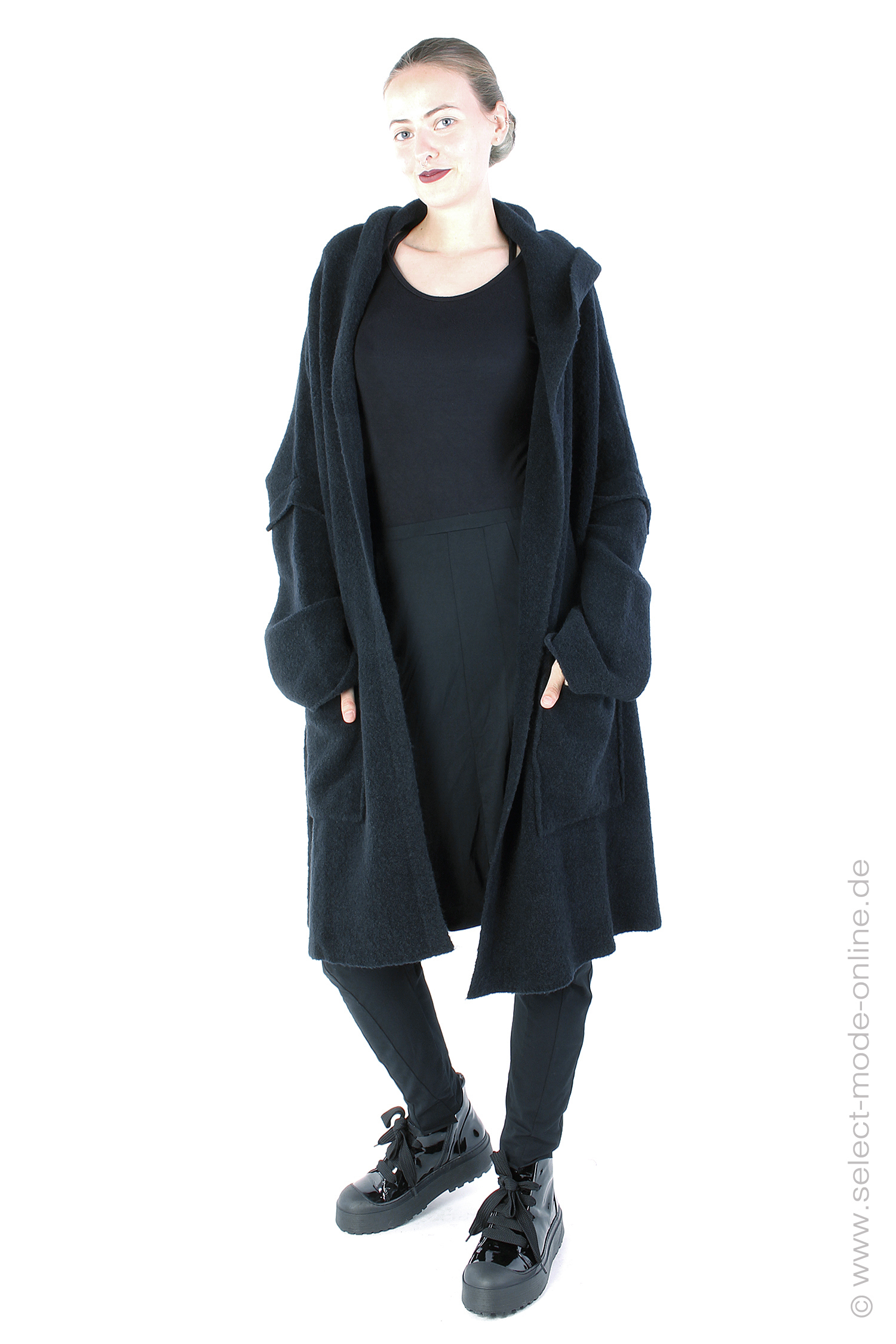 Knit cardigan- Black - I25.2159.LV