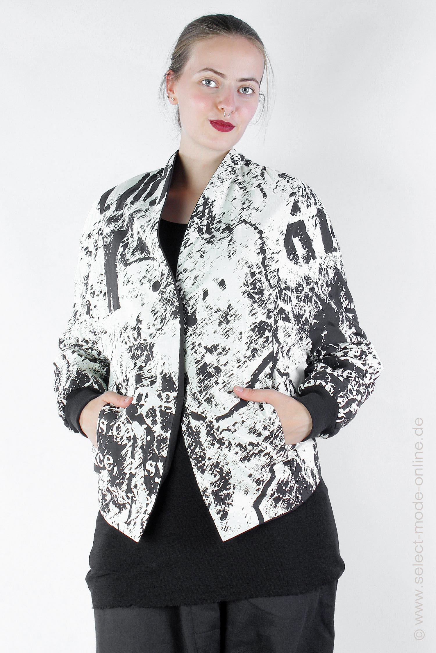 Reversible jacket - Black-Dust allover Print - FLY