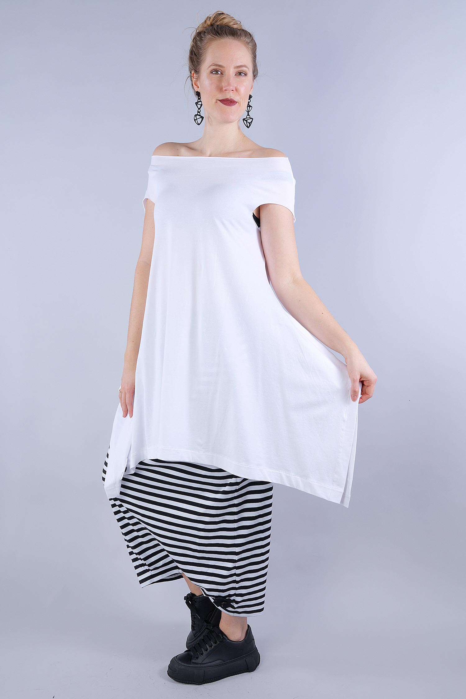 A-line T-shirt - White - 5068