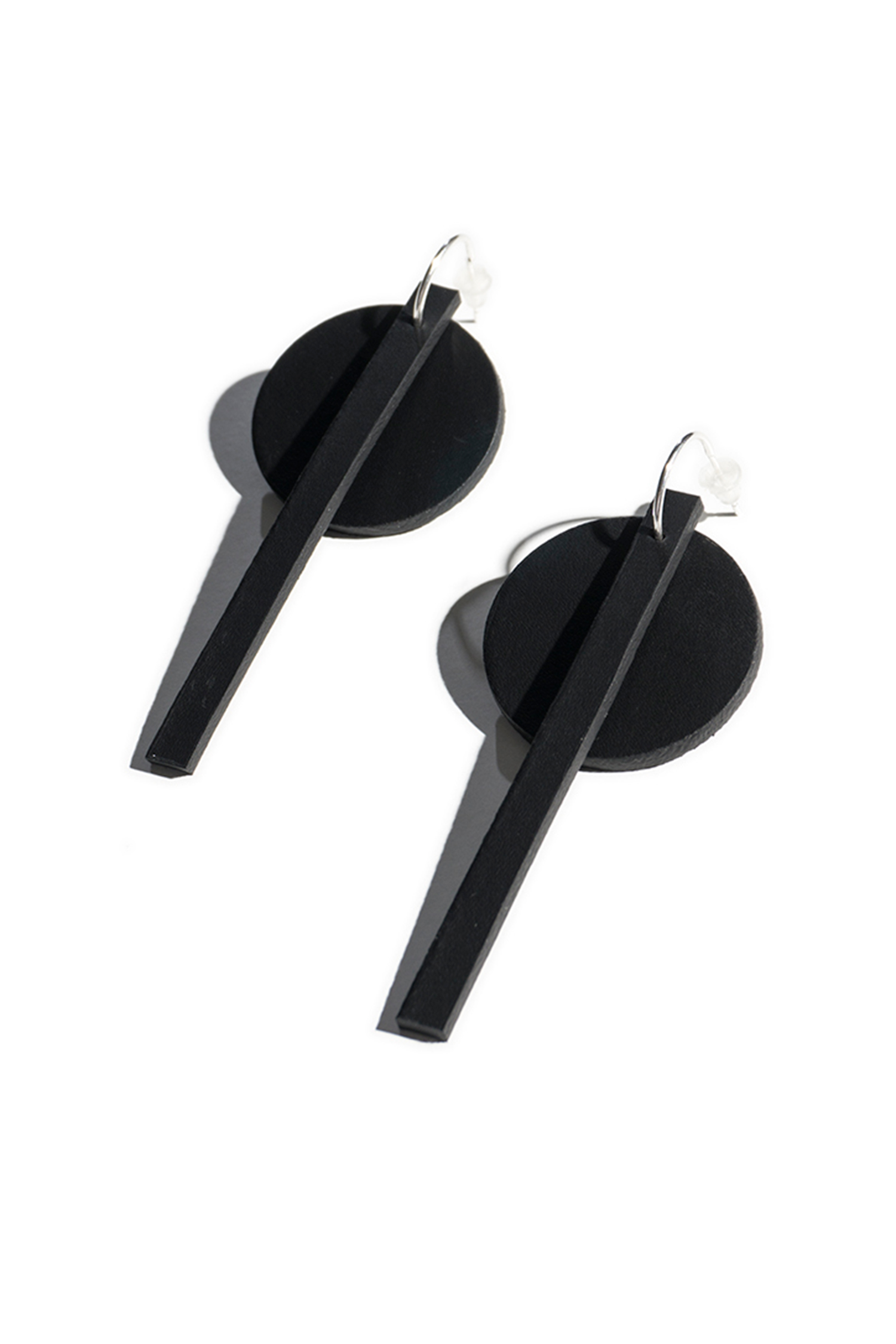 Exceptional earrings - Dotline_ Mini Hoop Earrings - black